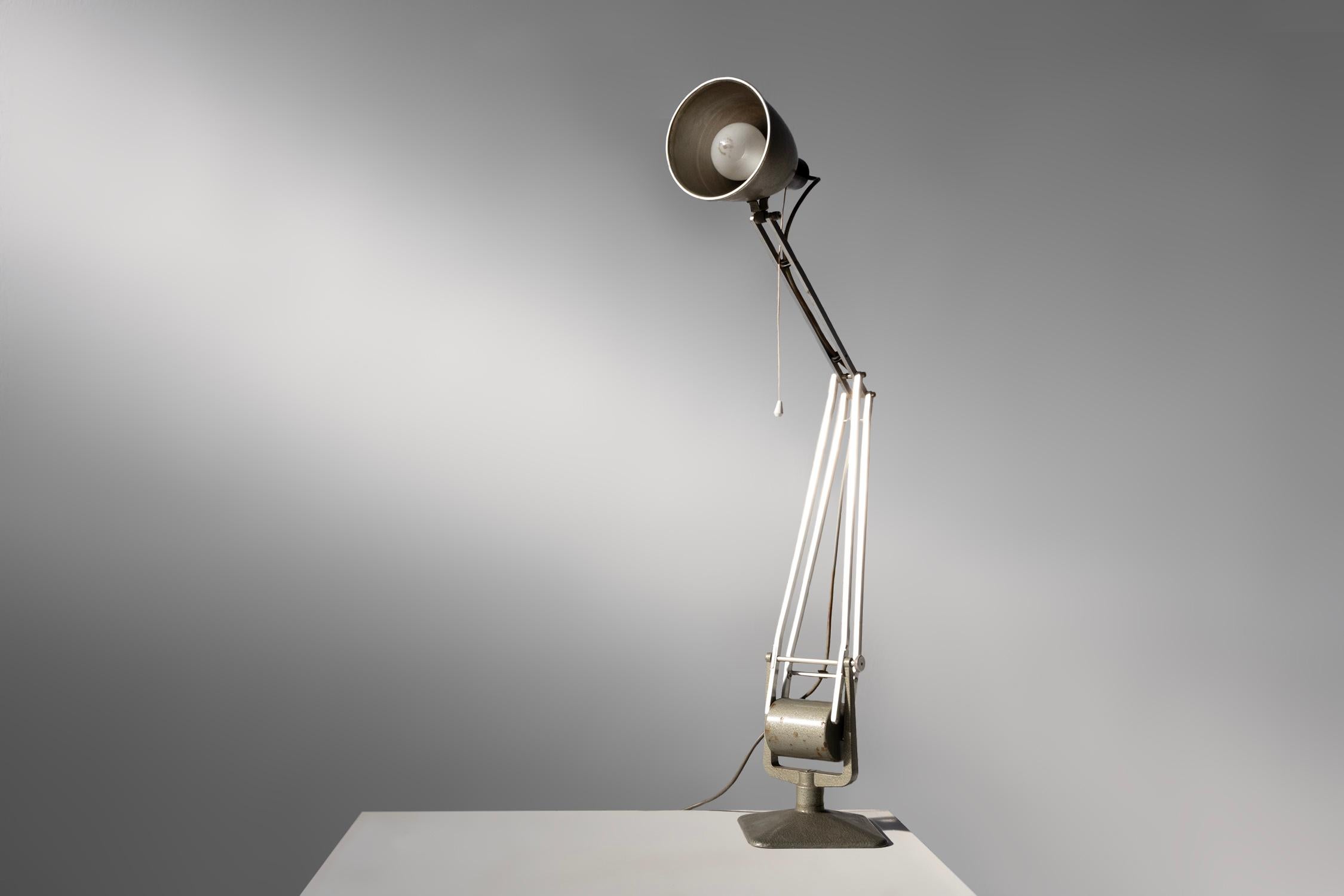 Industrielle Hadrill & Horstmann 'Roller'-Schreibtischlampe 'Roller' im Industriestil, Deutschland ca. 19 (Frühes 20. Jahrhundert)