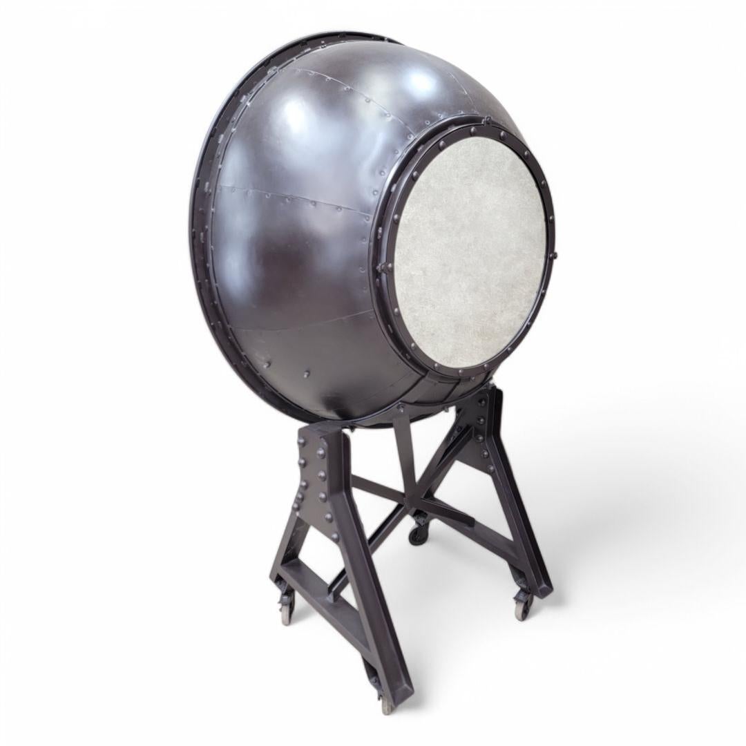 Industrial Hand Forged Iron 2 Glass Door Cannonball Bar Cabinet

Elevate your home decor with our industrial hand forged iron 2 glass door cannonball bar cabinet, meticulously crafted by skilled Indian artisans. This striking piece features solid