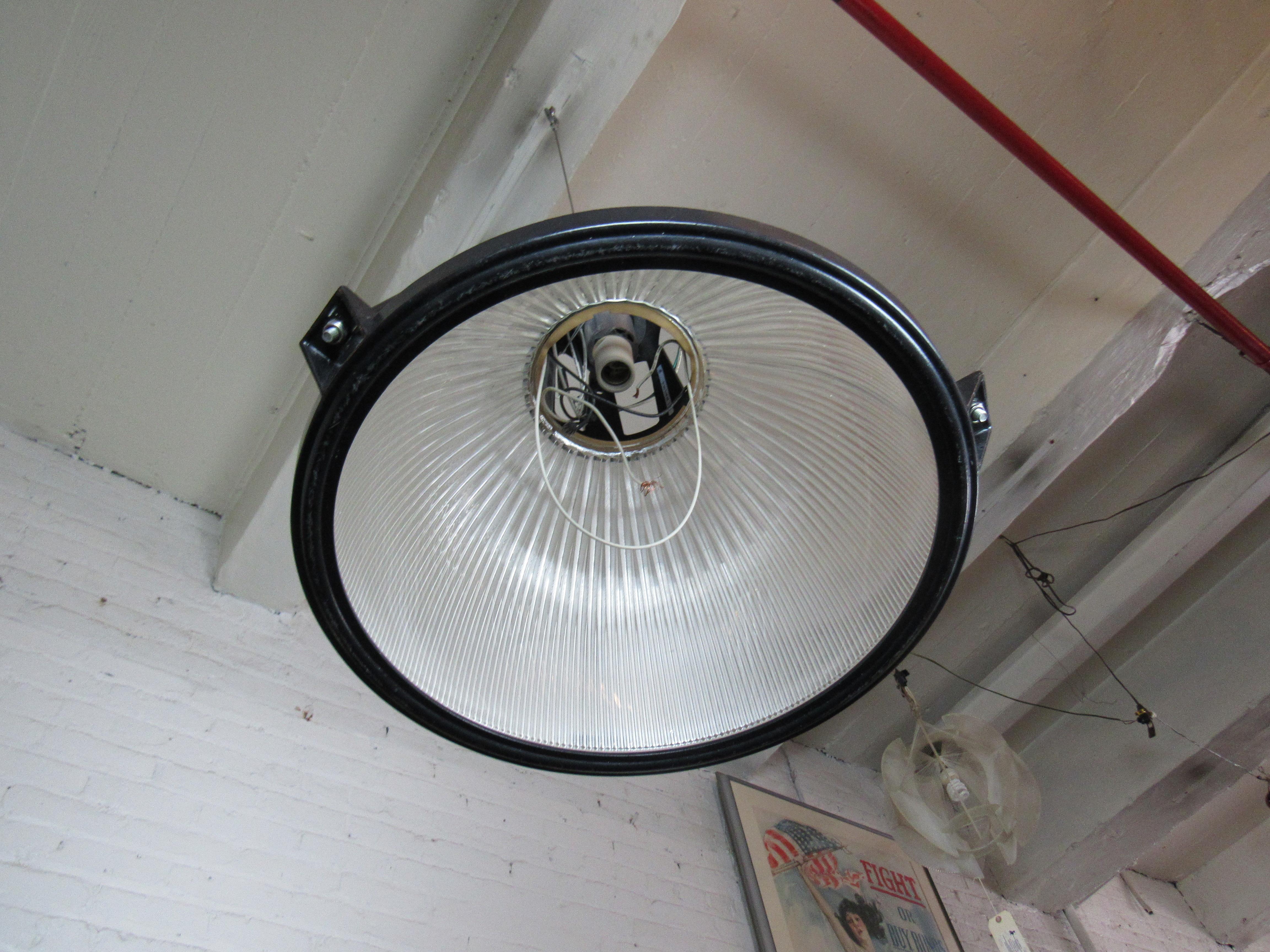 20th Century Industrial Hanging Lamp For Sale
