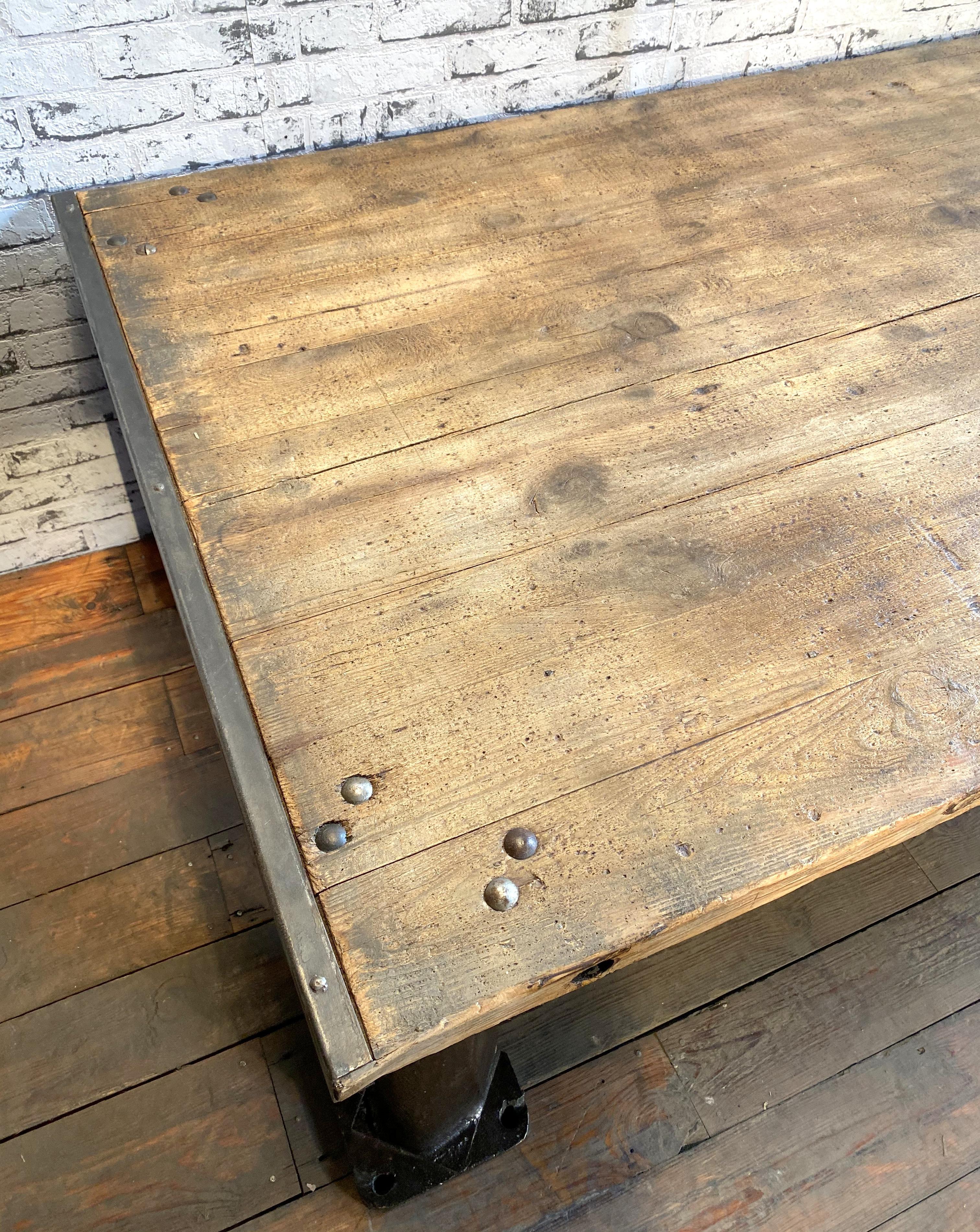 Industrial Heavy Coffee Table, 1950s For Sale 2