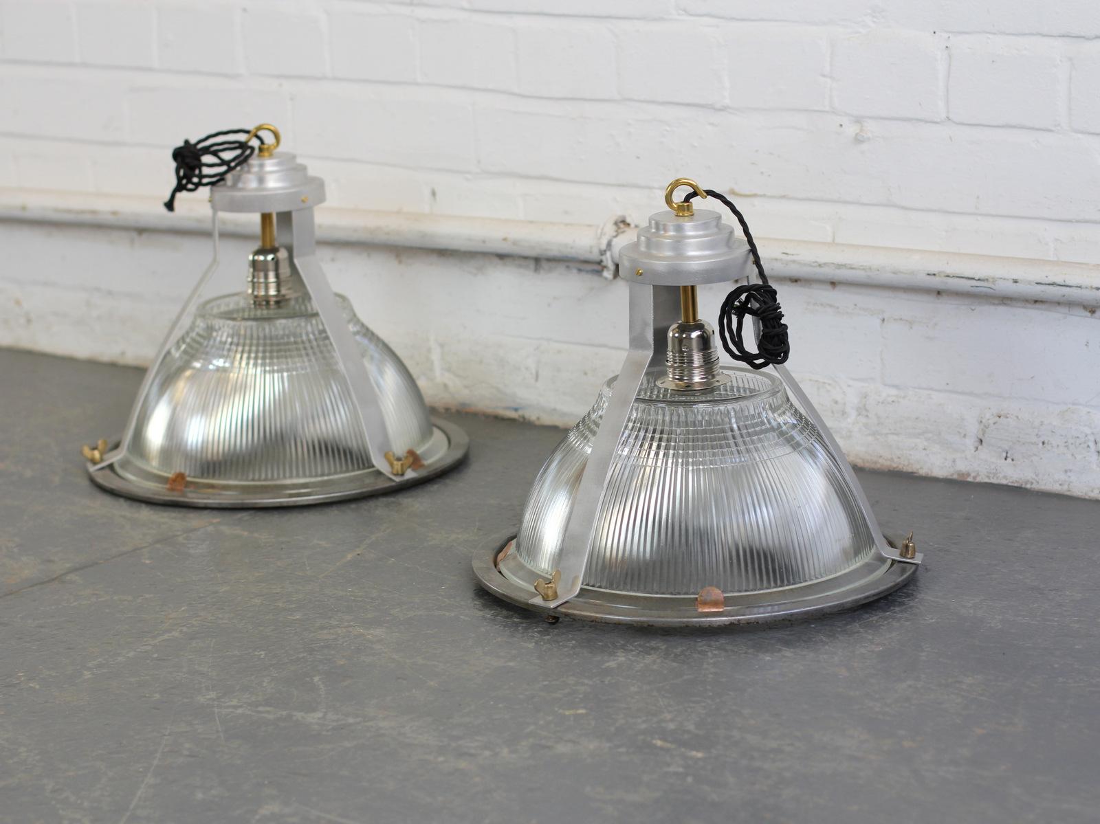 Industrial Holophane Lights, circa 1950s 2