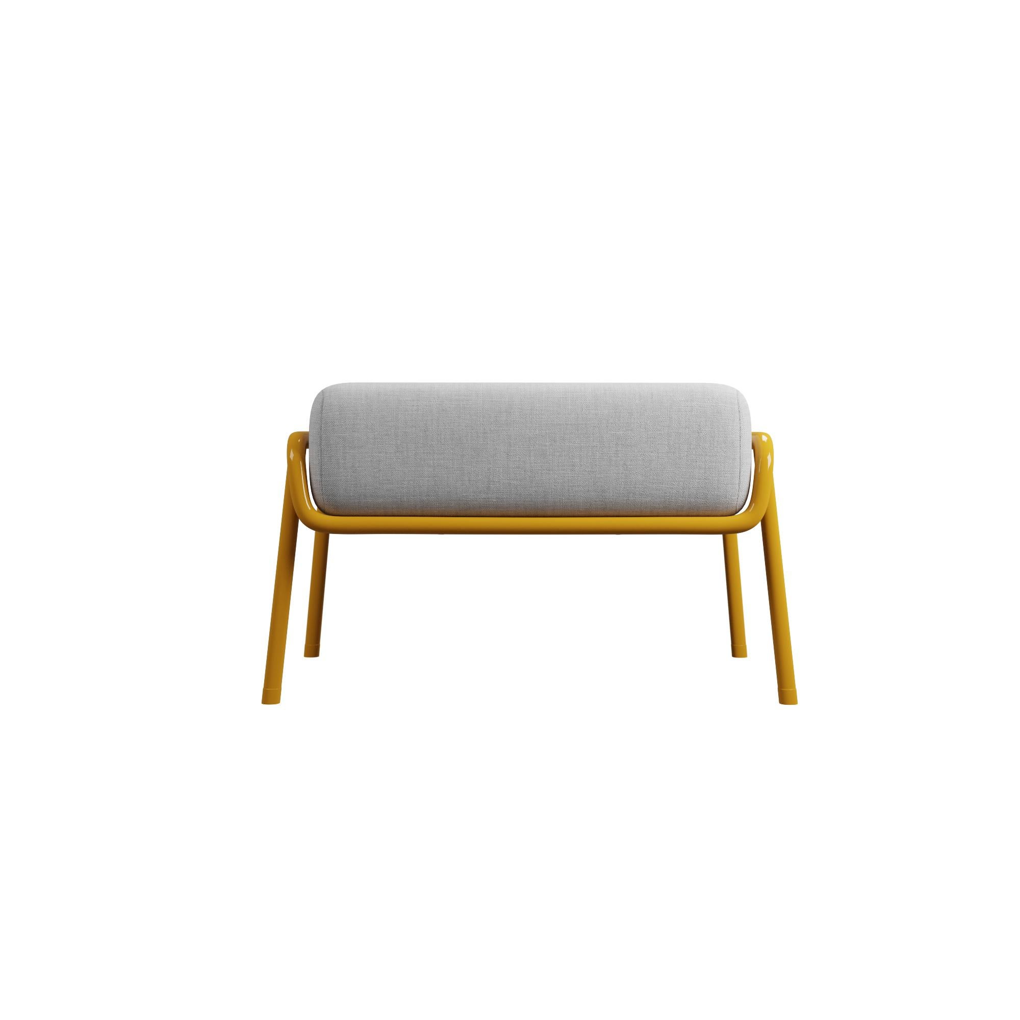 The DUV Ottoman is more than just a piece of furniture; it’s a harmonious blend of industrial strength and natural beauty. The iron structure provides exceptional durability and stability, making it a reliable choice for various settings. The