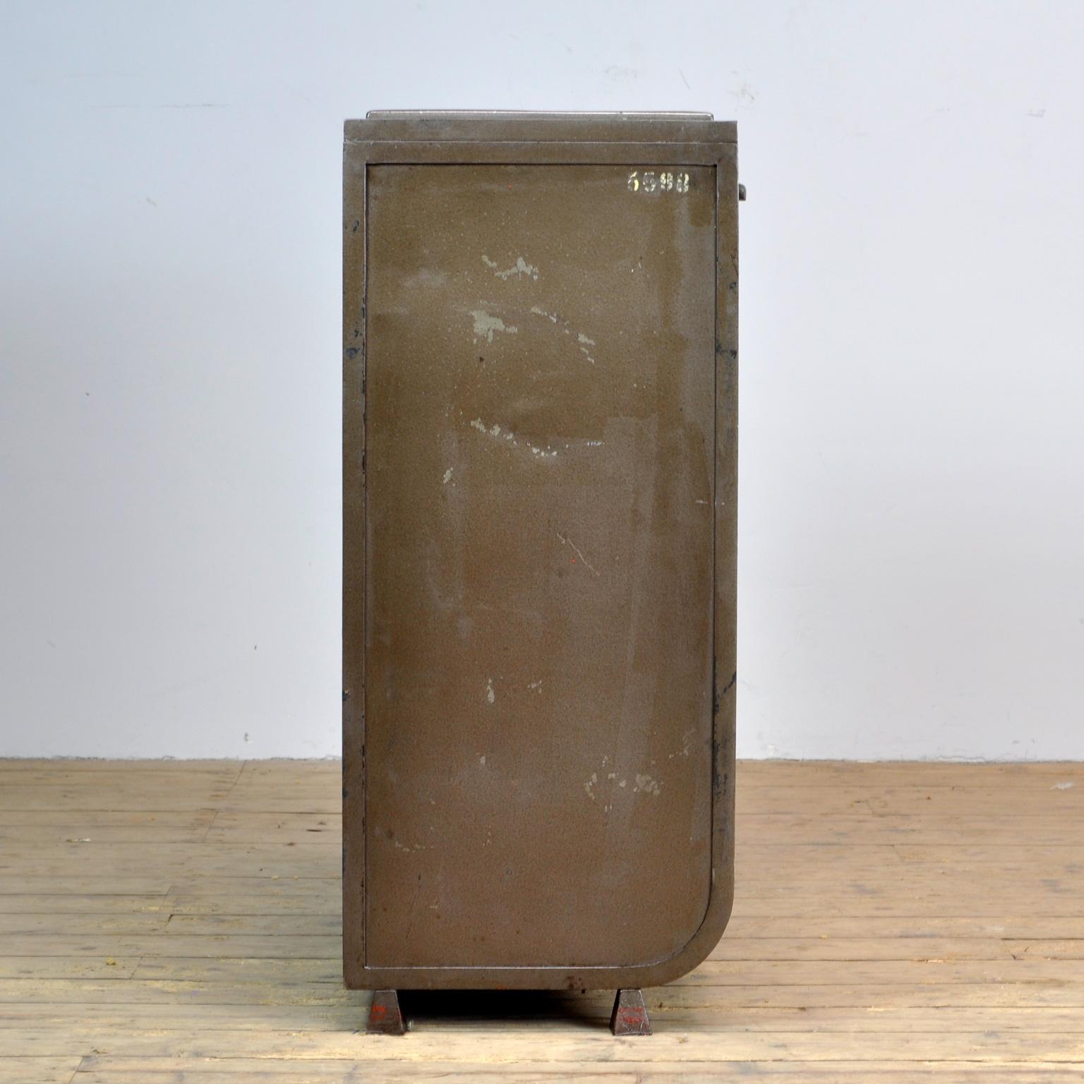 Industrial Iron and Aluminium Cabinet, 1960s 5