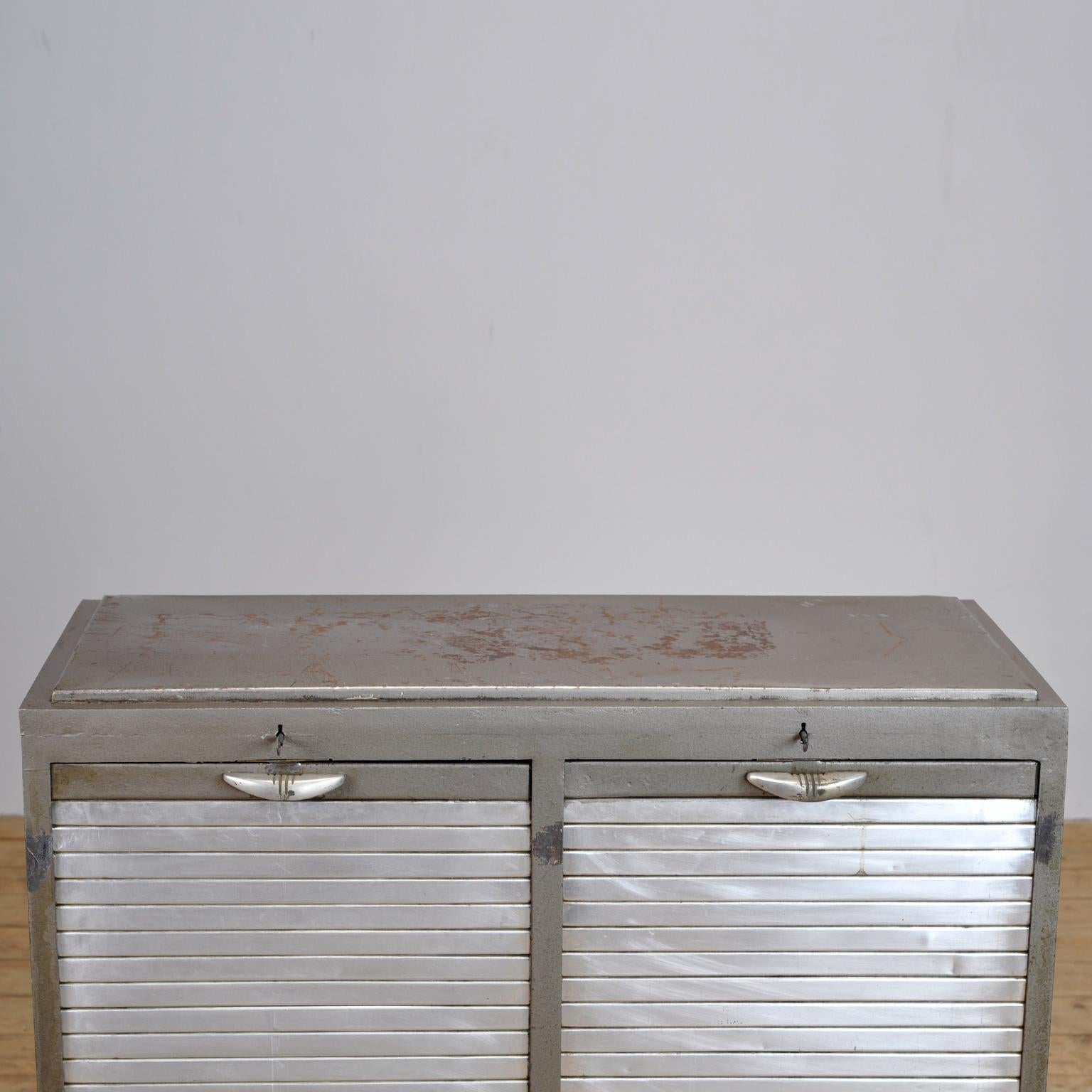 Industrial Iron and Aluminium Cabinet, 1960s 2
