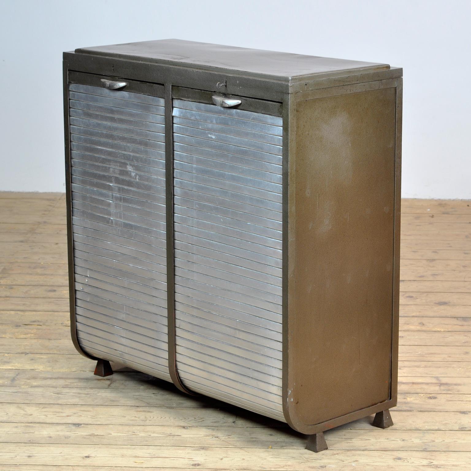 Industrial Iron and Aluminium Cabinet, 1960s 2