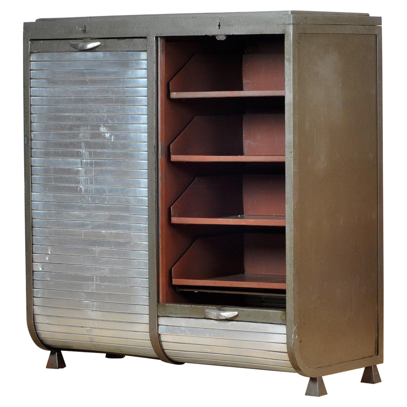 Industrial Iron and Aluminium Cabinet, 1960s