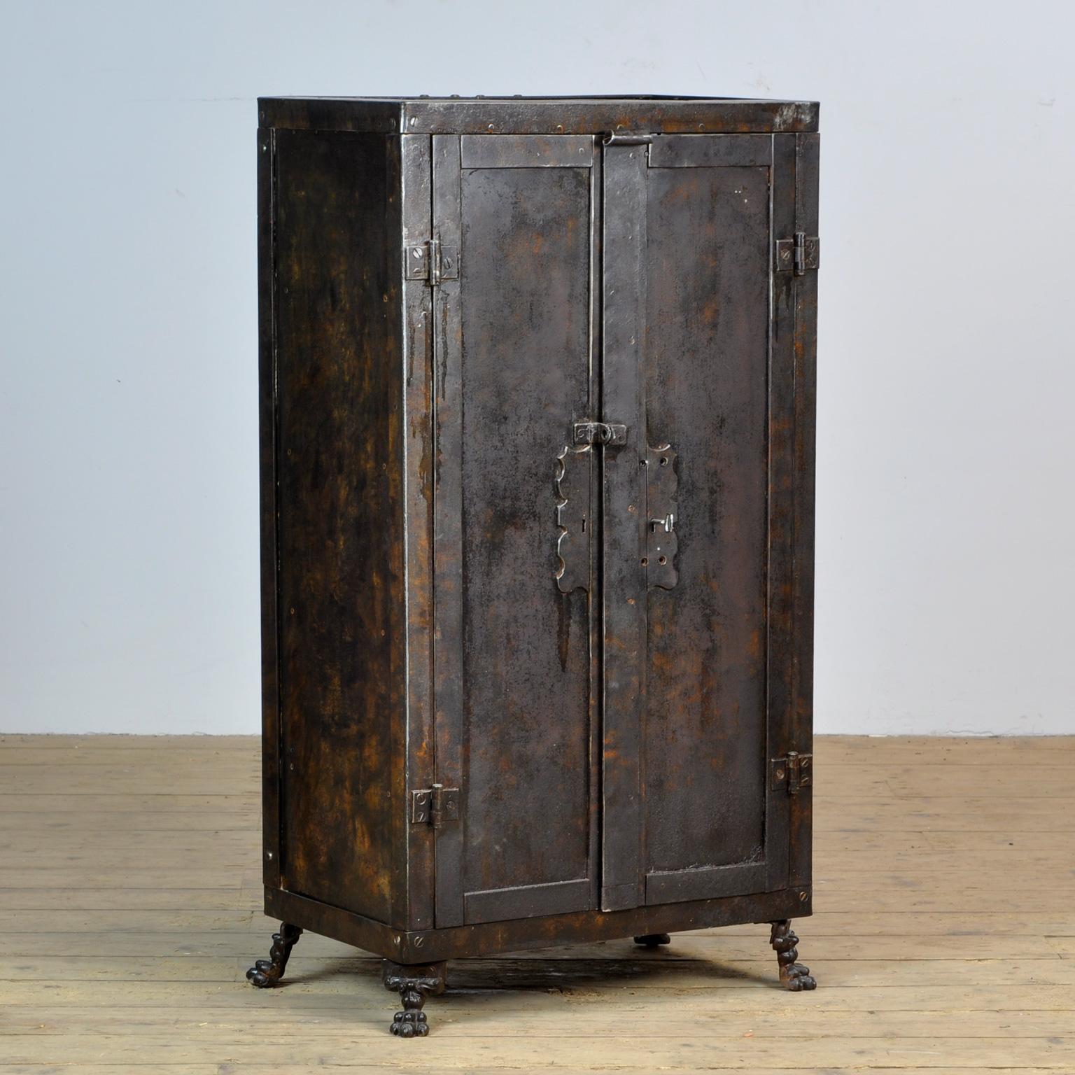 German Industrial Iron Cabinet, 1910s