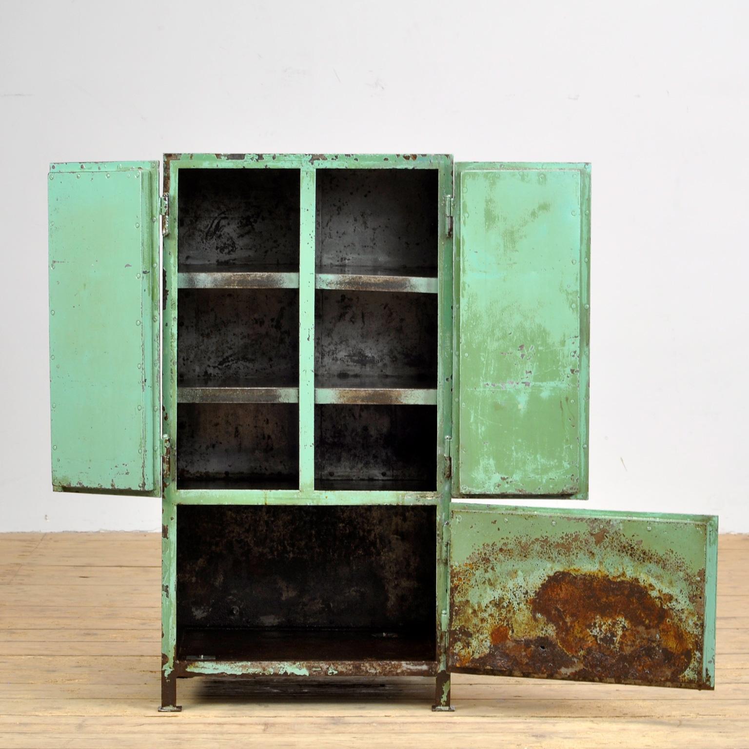 Industrial Iron Cabinet, 1950s In Good Condition In Amsterdam, Noord Holland