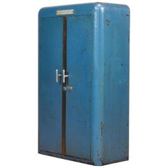Vintage Industrial Iron Cabinet, 1950s