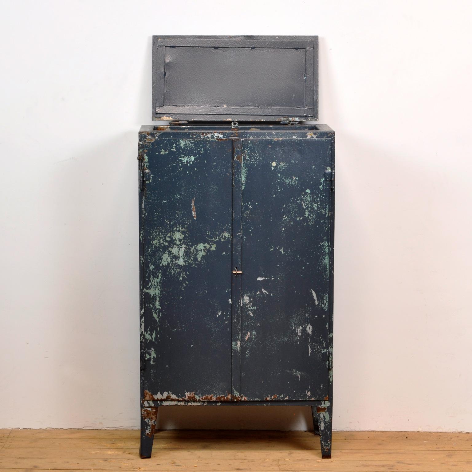 Industrial Iron Cabinet, 1960s For Sale 8