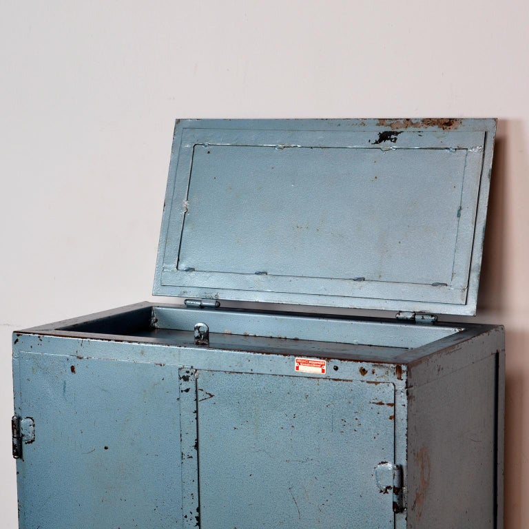 Industrial Iron Cabinet, 1960s For Sale 9
