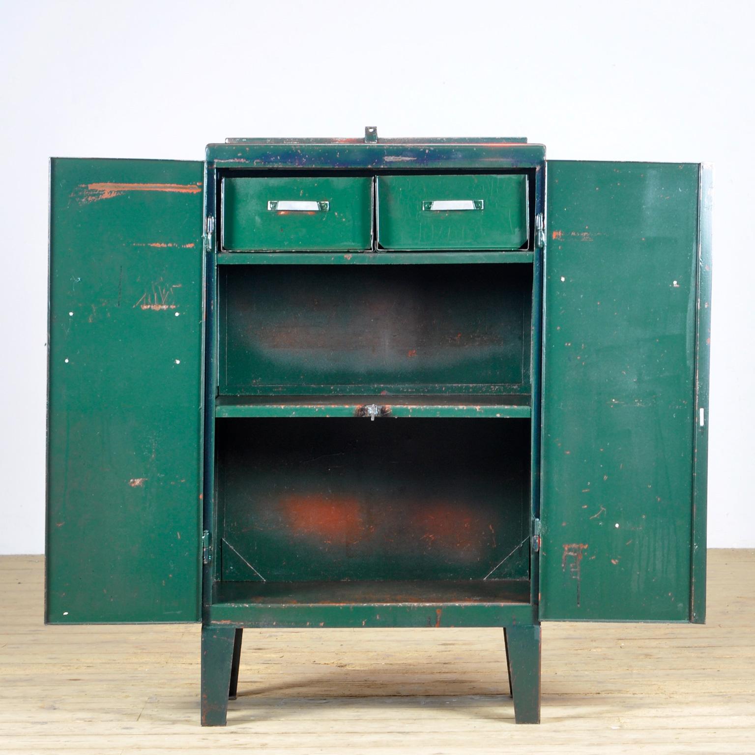 Industrial Iron Cabinet, 1960s 10