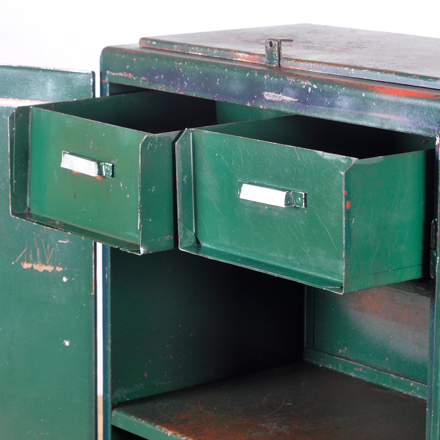 Industrial Iron Cabinet, 1960s 11