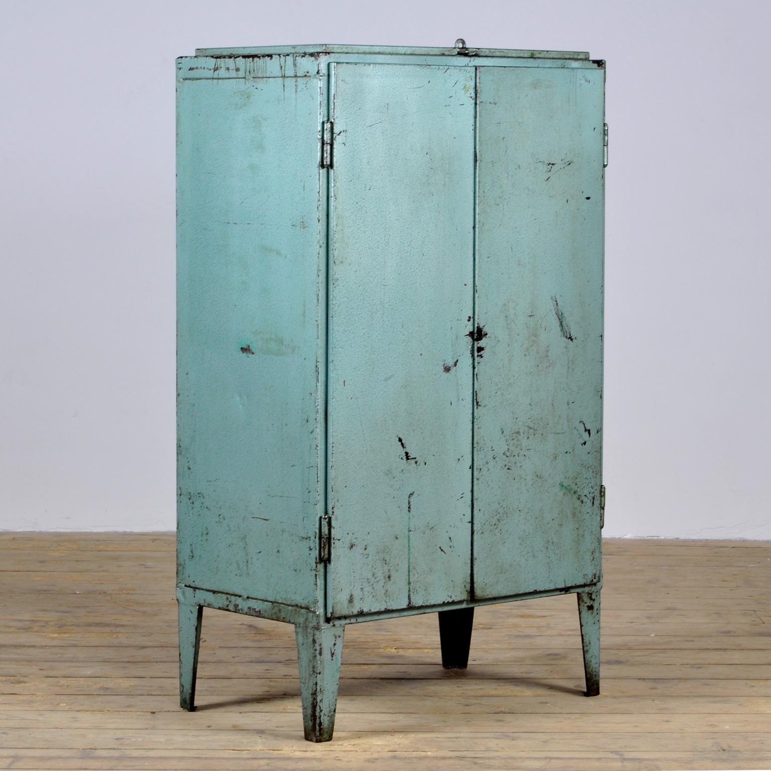 Hungarian Industrial Iron Cabinet, 1960s