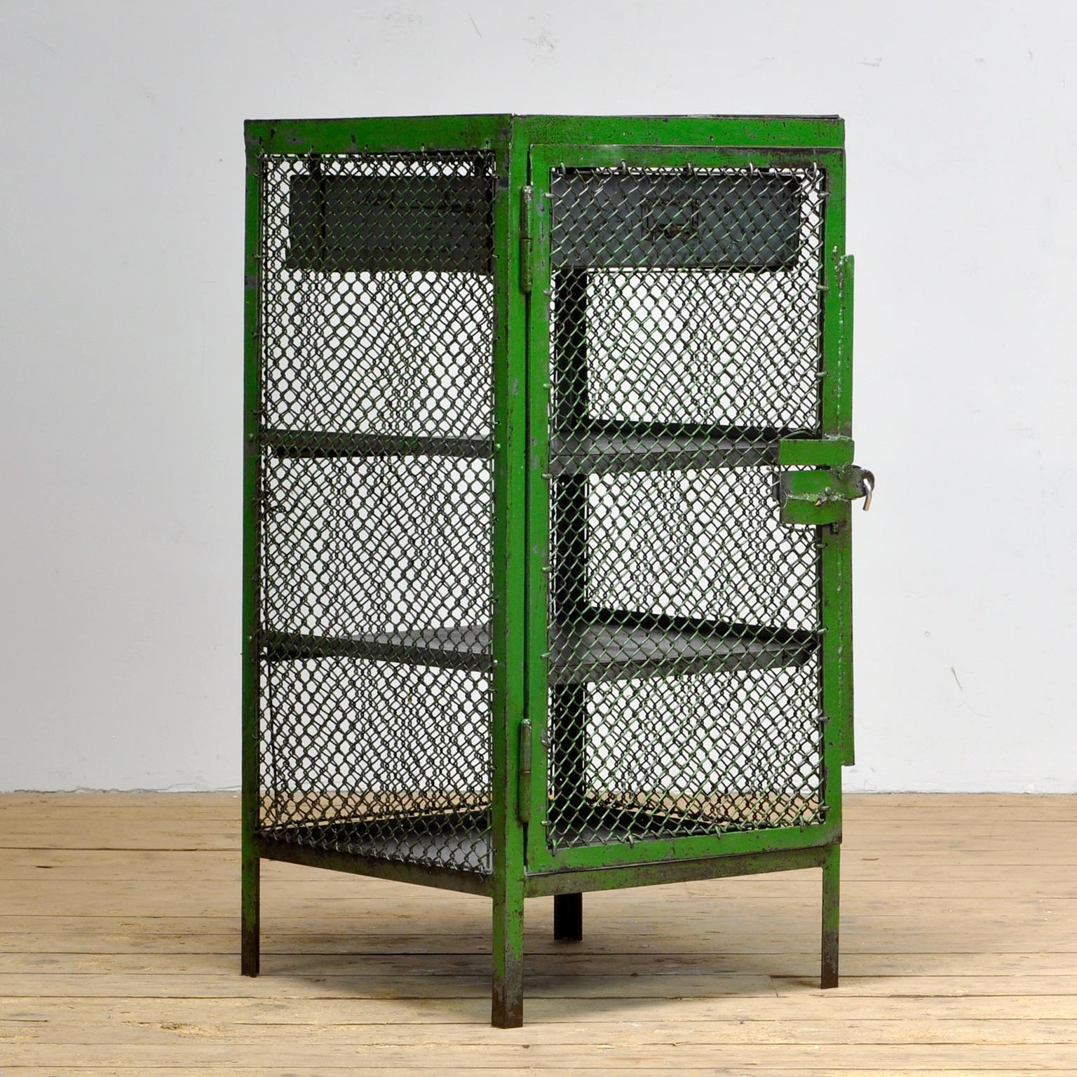 German Industrial Iron Cabinet, 1960s For Sale