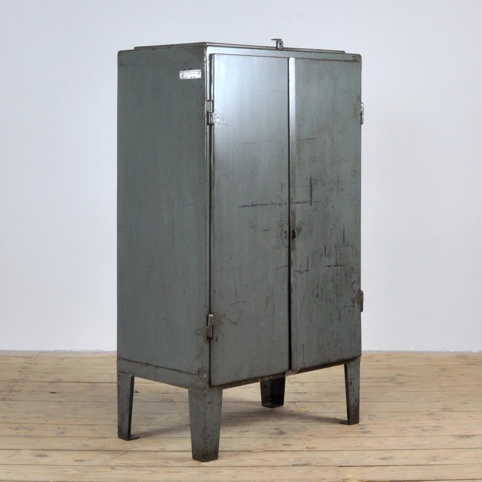 Hungarian Industrial Iron Cabinet, 1960s