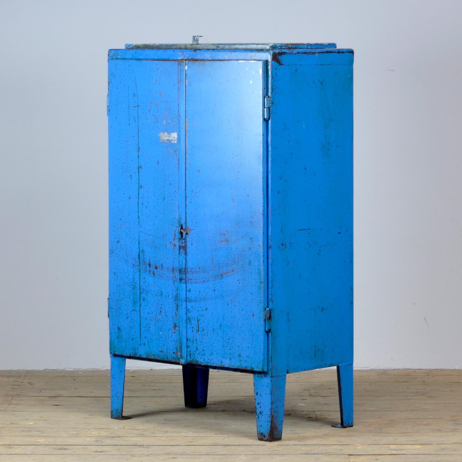 Hungarian Industrial Iron Cabinet, 1960s