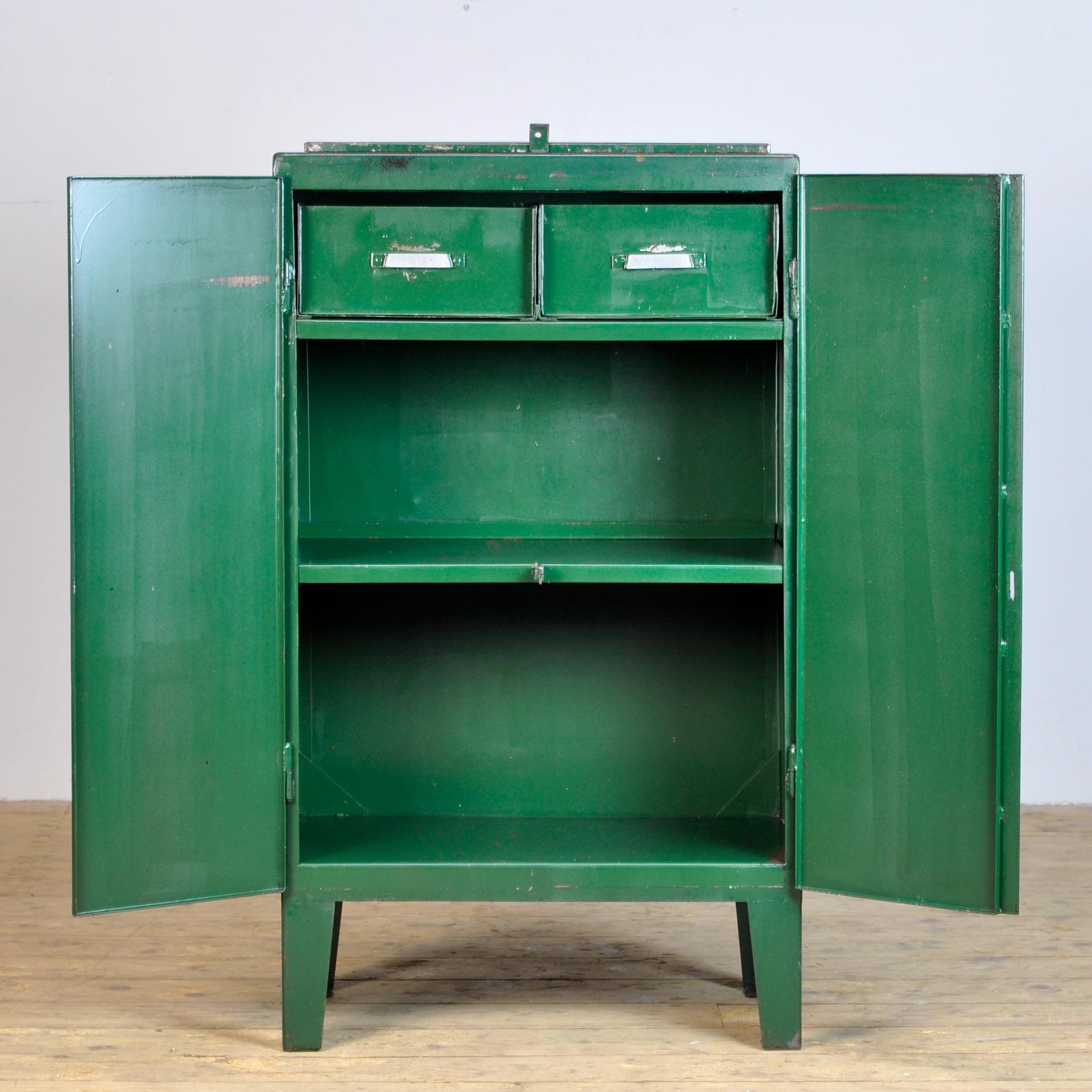 Hungarian Industrial Iron Cabinet, 1960s