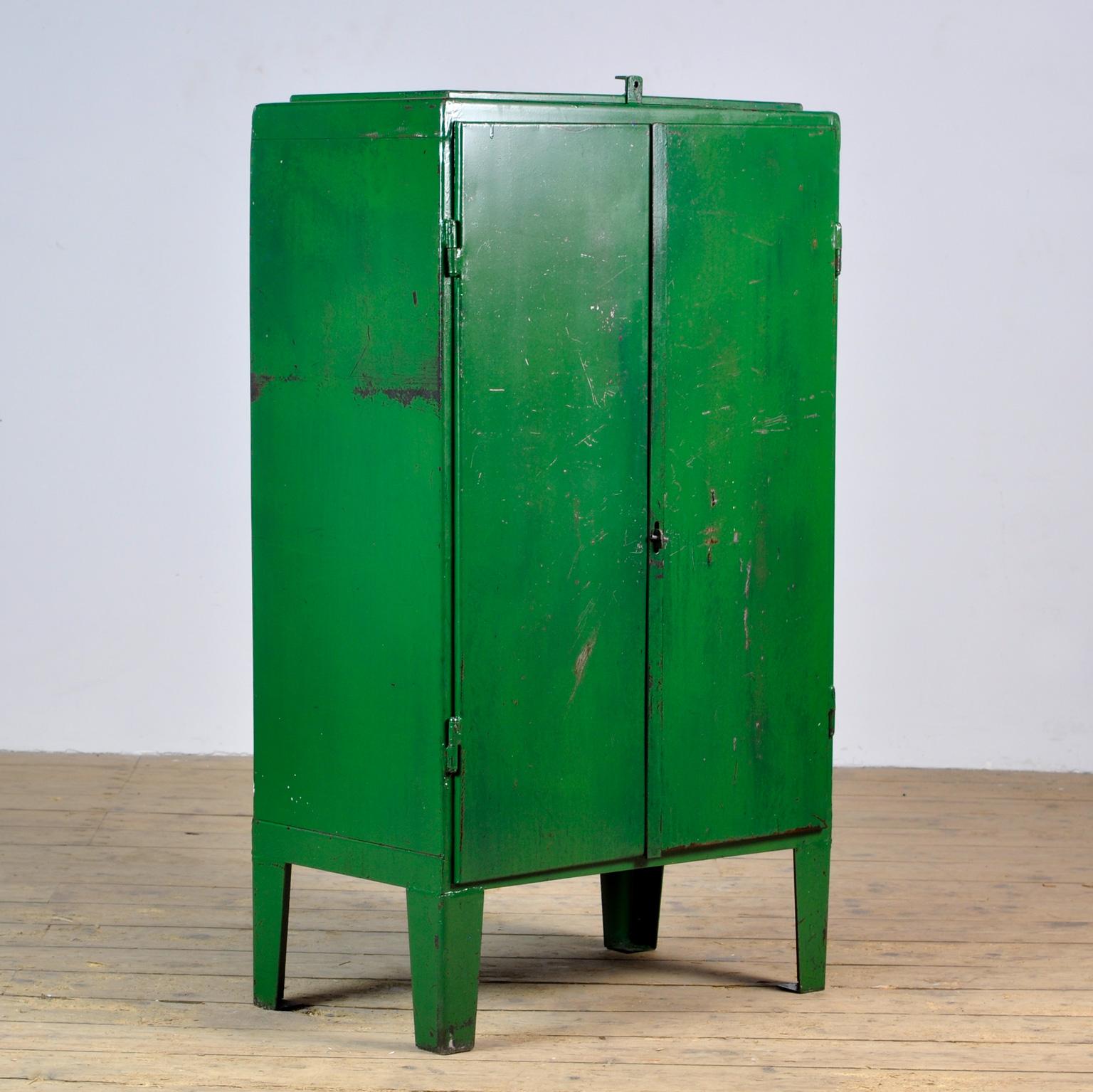 Hungarian Industrial Iron Cabinet, 1960s