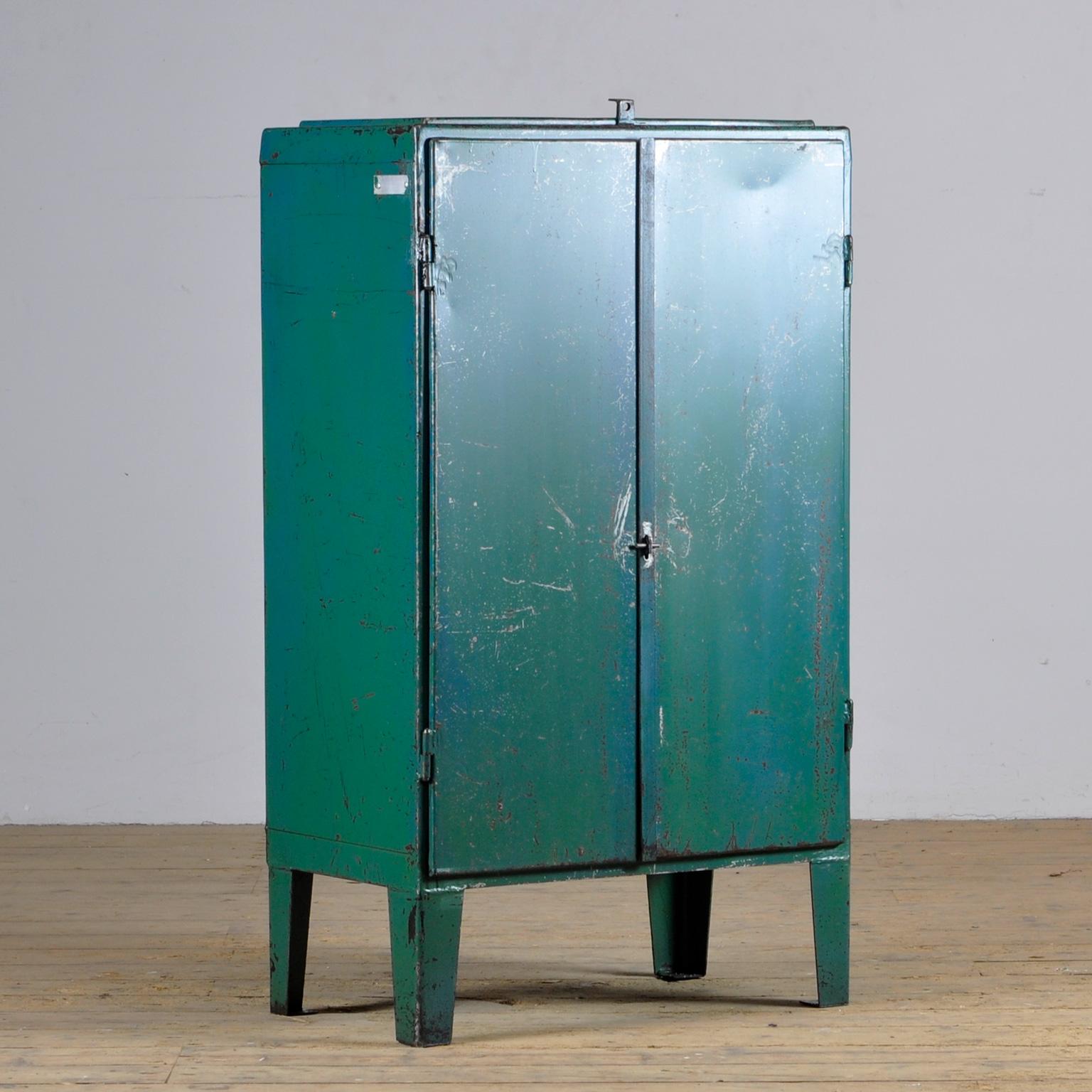 Hungarian Industrial Iron Cabinet, 1960s