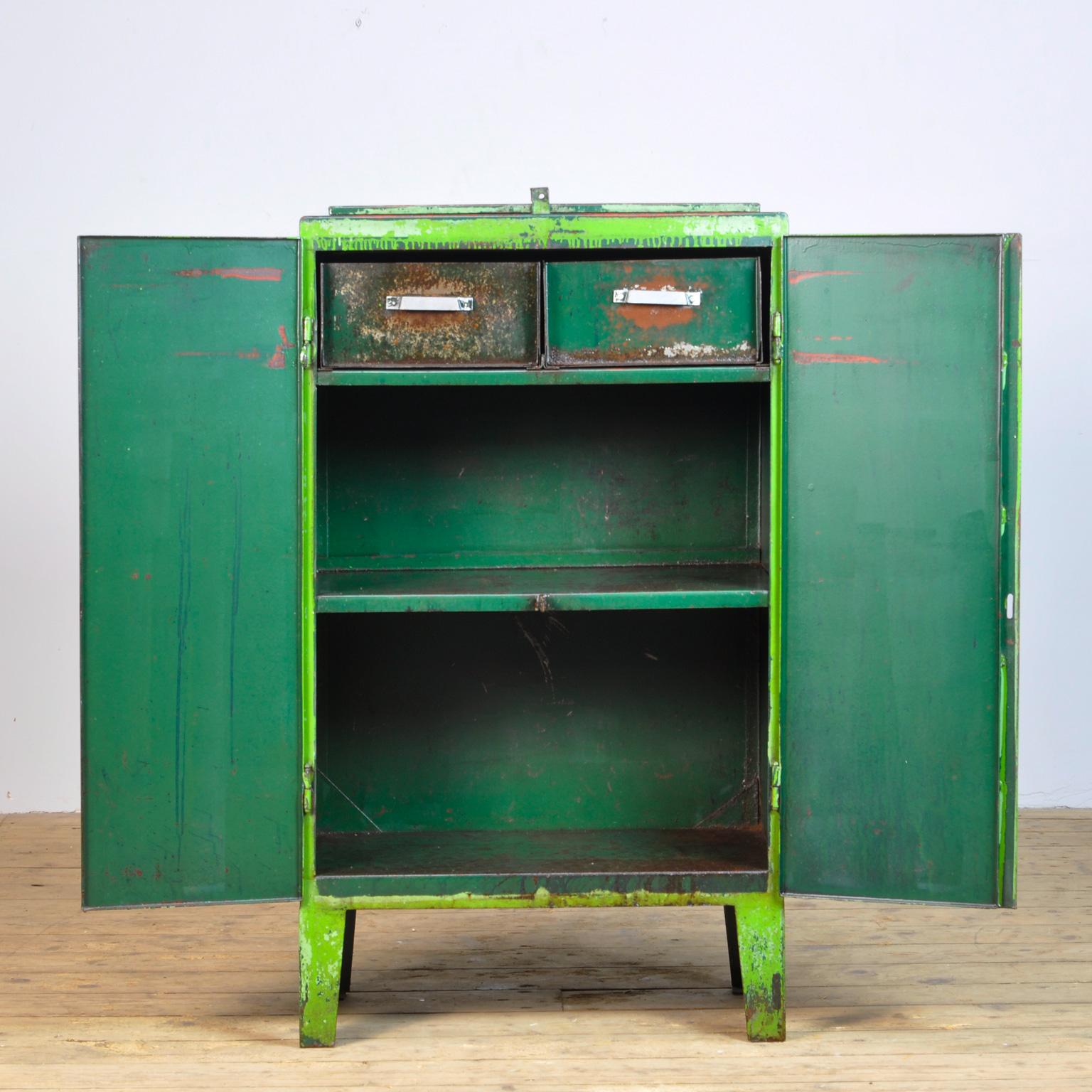 Industrial Iron Cabinet, 1960s In Fair Condition In Amsterdam, Noord Holland