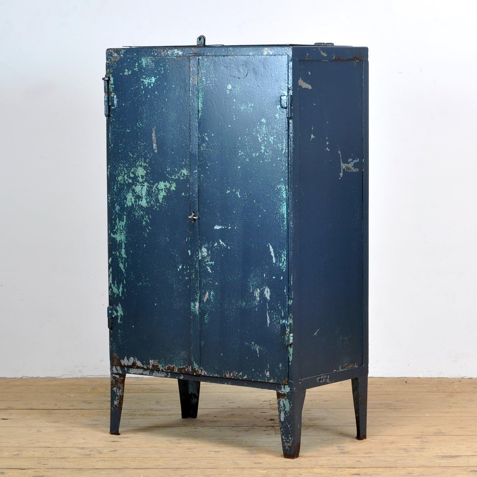 Industrial Iron Cabinet, 1960s In Good Condition For Sale In Amsterdam, Noord Holland