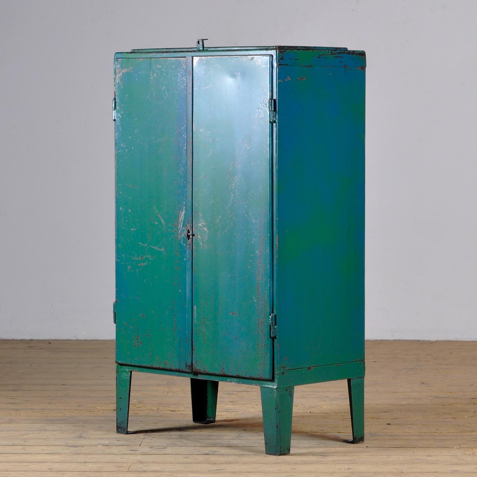 Industrial Iron Cabinet, 1960s In Fair Condition In Amsterdam, Noord Holland