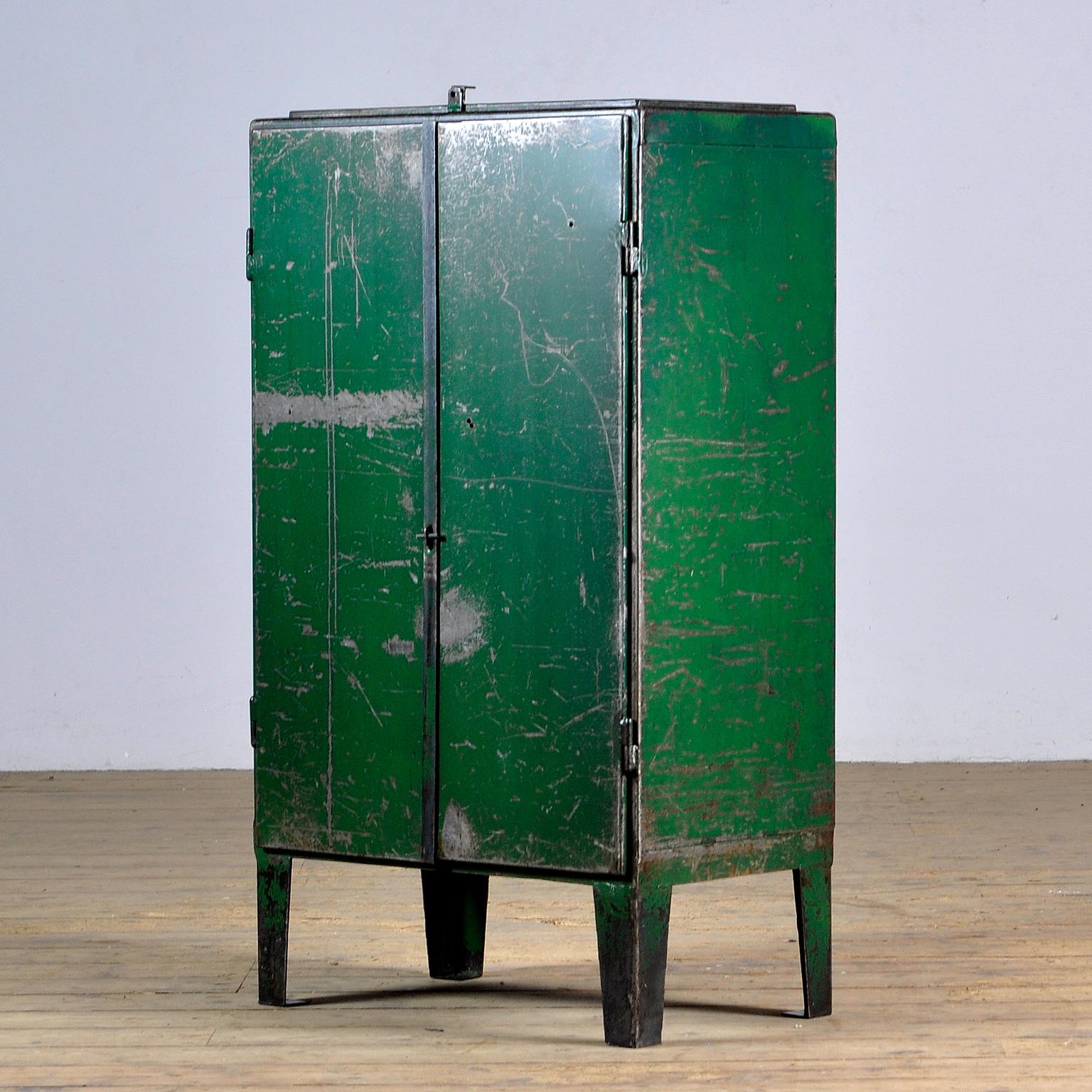 Industrial Iron Cabinet, 1960s In Fair Condition For Sale In Amsterdam, Noord Holland