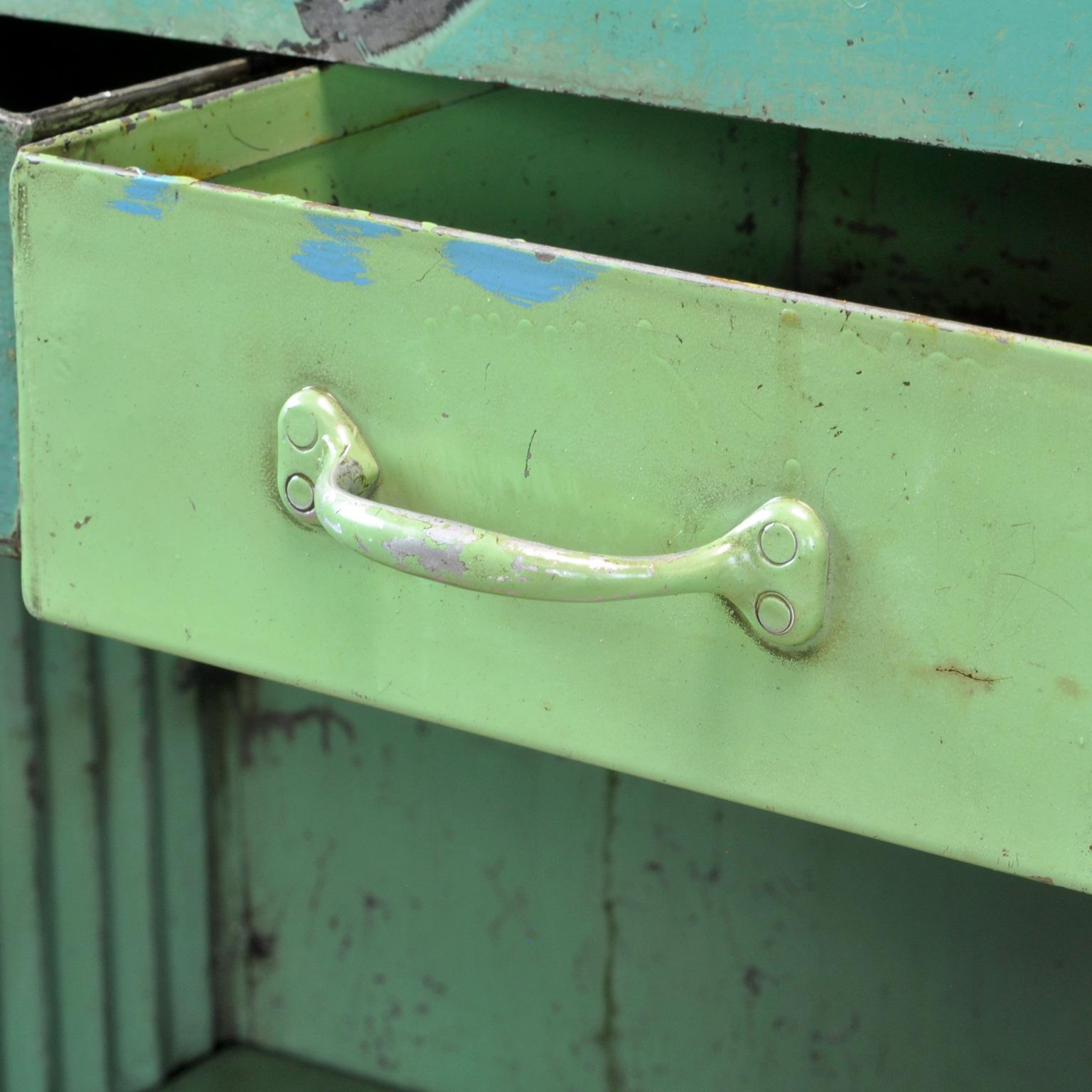 Mid-20th Century Industrial Iron Cabinet, 1960s