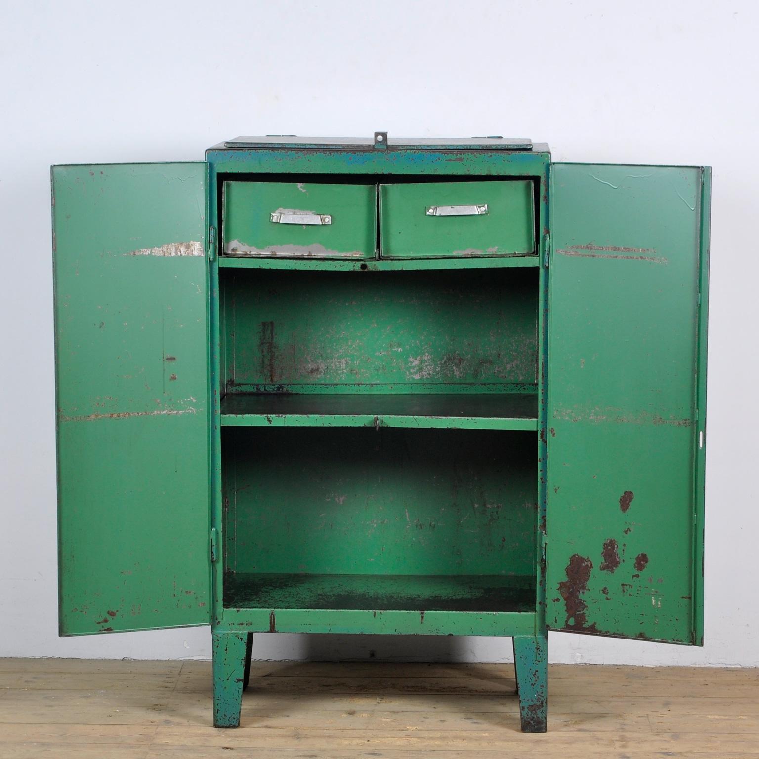 Mid-20th Century Industrial Iron Cabinet, 1960s