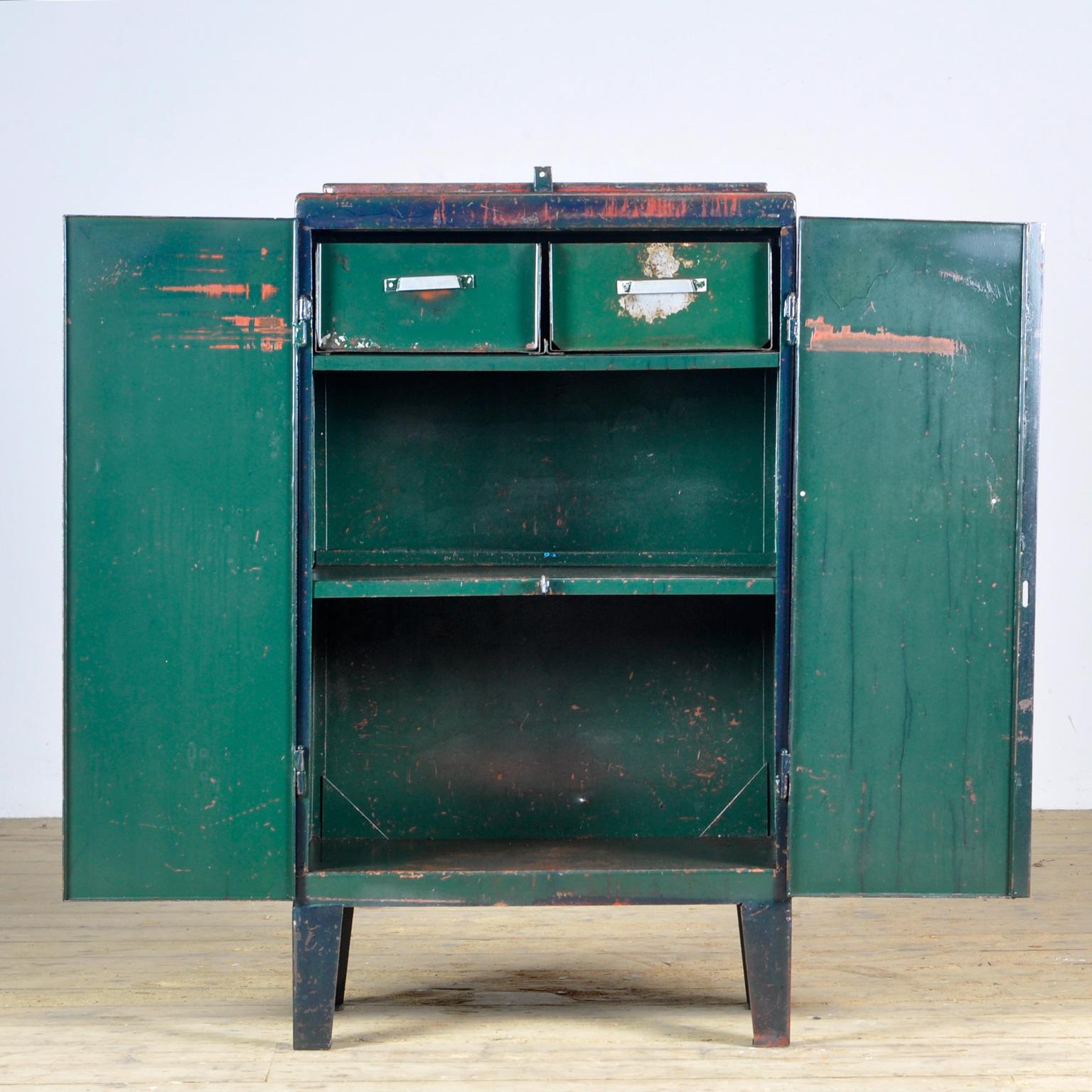Mid-20th Century Industrial Iron Cabinet, 1960s