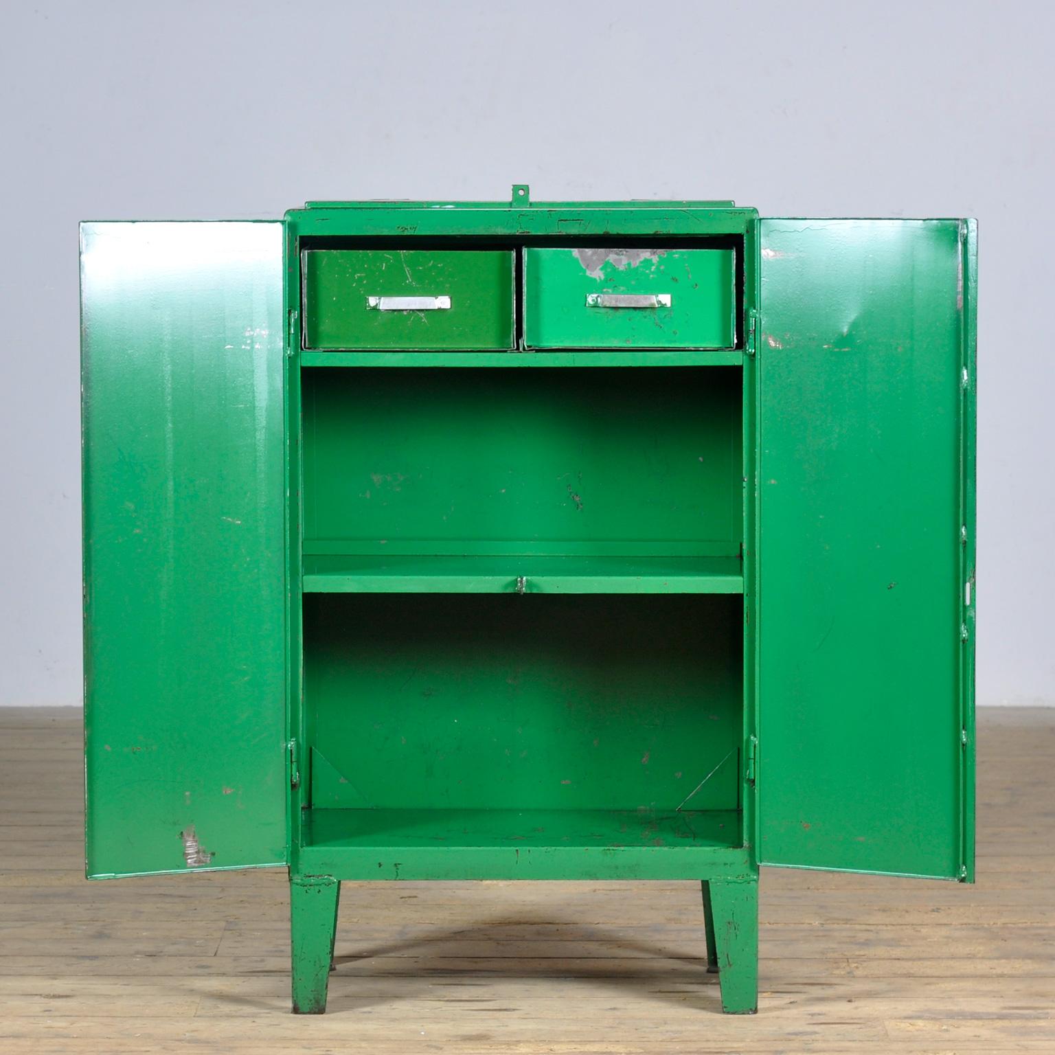Mid-20th Century Industrial Iron Cabinet, 1960s For Sale
