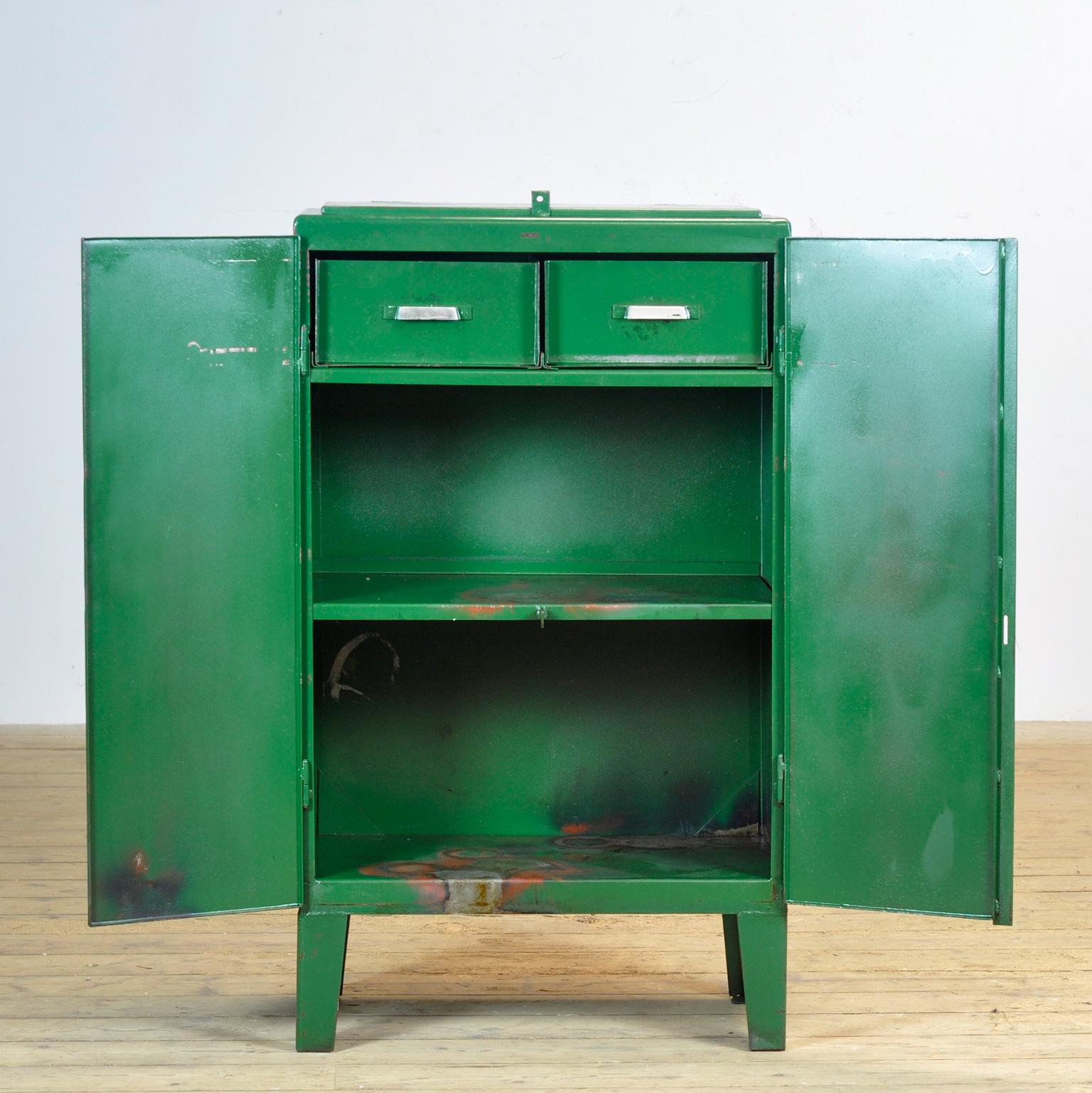 Mid-20th Century Industrial Iron Cabinet, 1960s For Sale