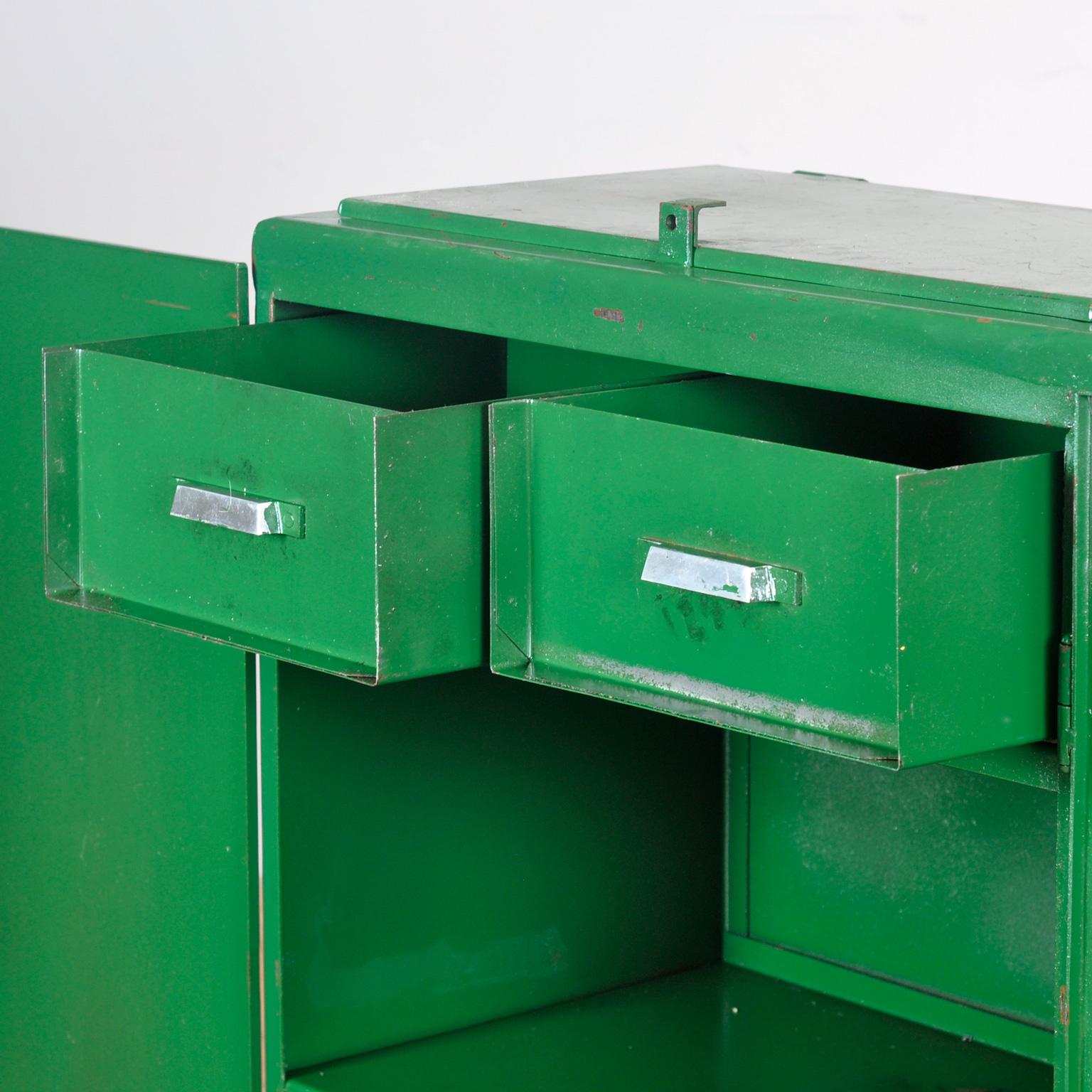 Industrial Iron Cabinet, 1960s For Sale 1