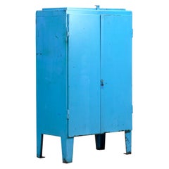 Vintage Industrial Iron Cabinet, 1960s