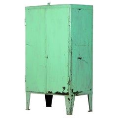 Vintage Industrial Iron Cabinet, 1960s