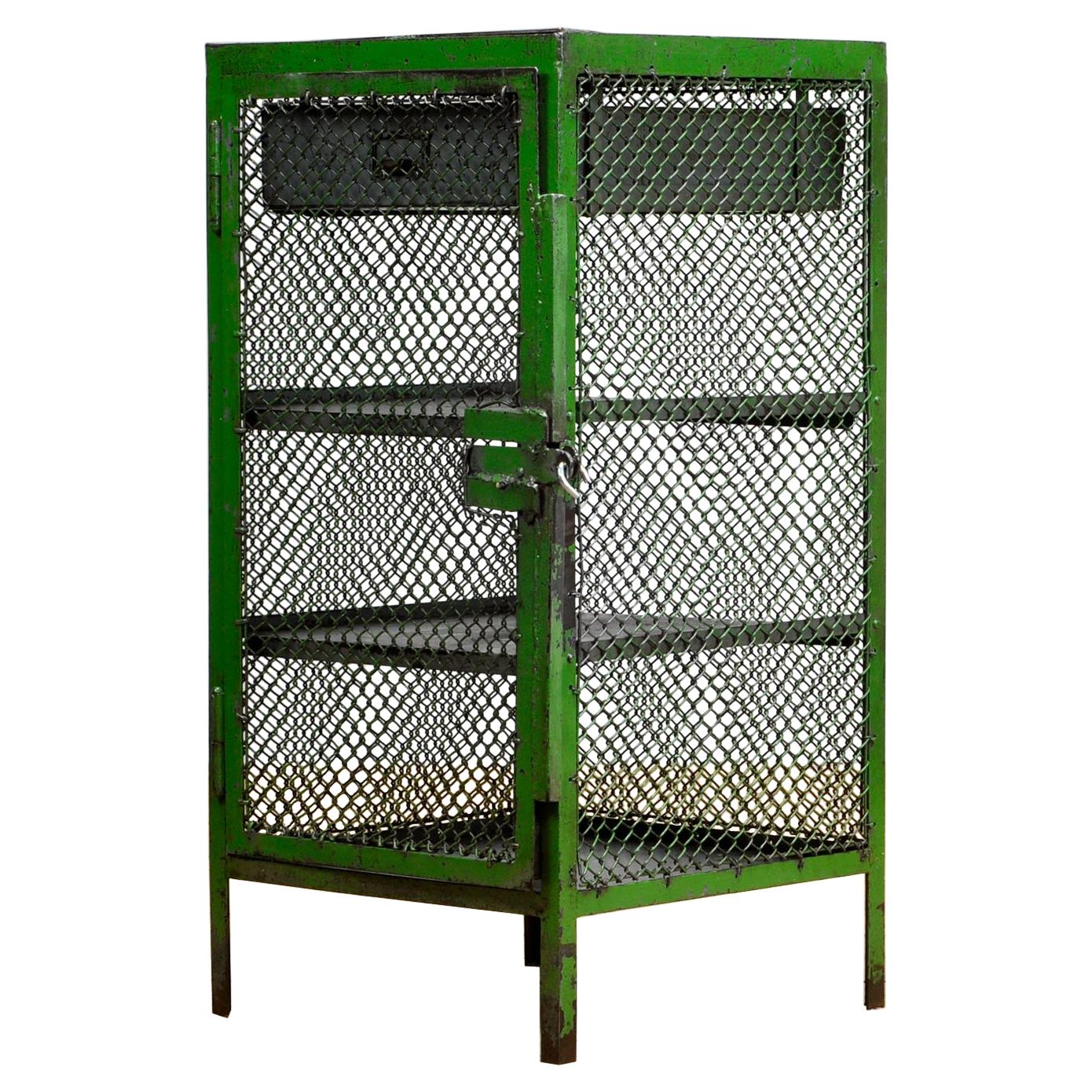 Industrial Iron Cabinet, 1960s For Sale