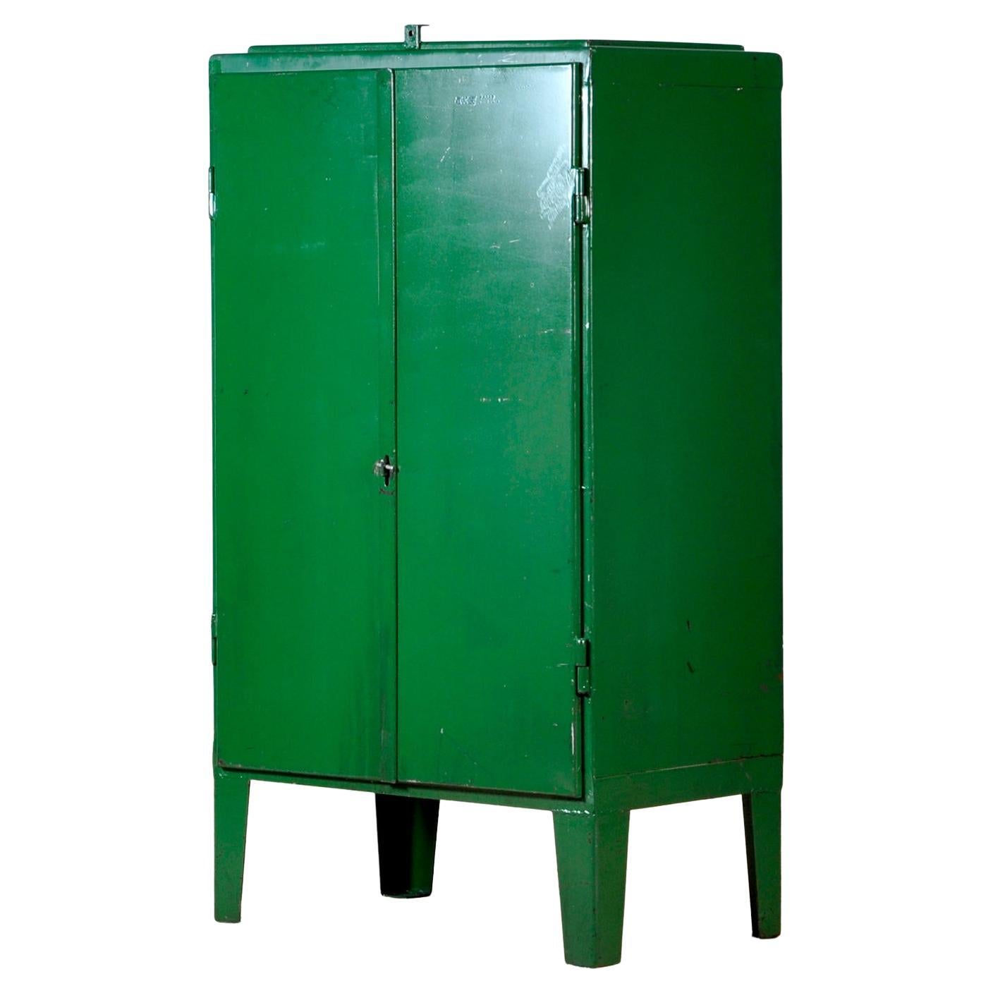 Industrial Iron Cabinet, 1960s For Sale at 1stDibs