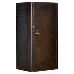 Antique Industrial Iron Cabinet, 1960s