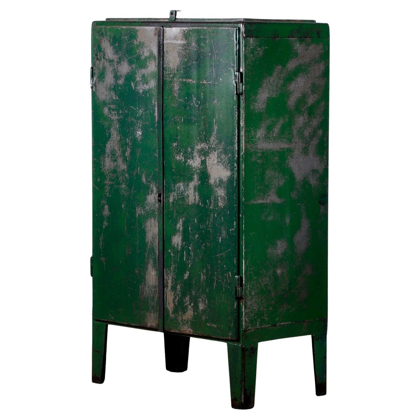 Industrial Iron Cabinet, 1960s For Sale