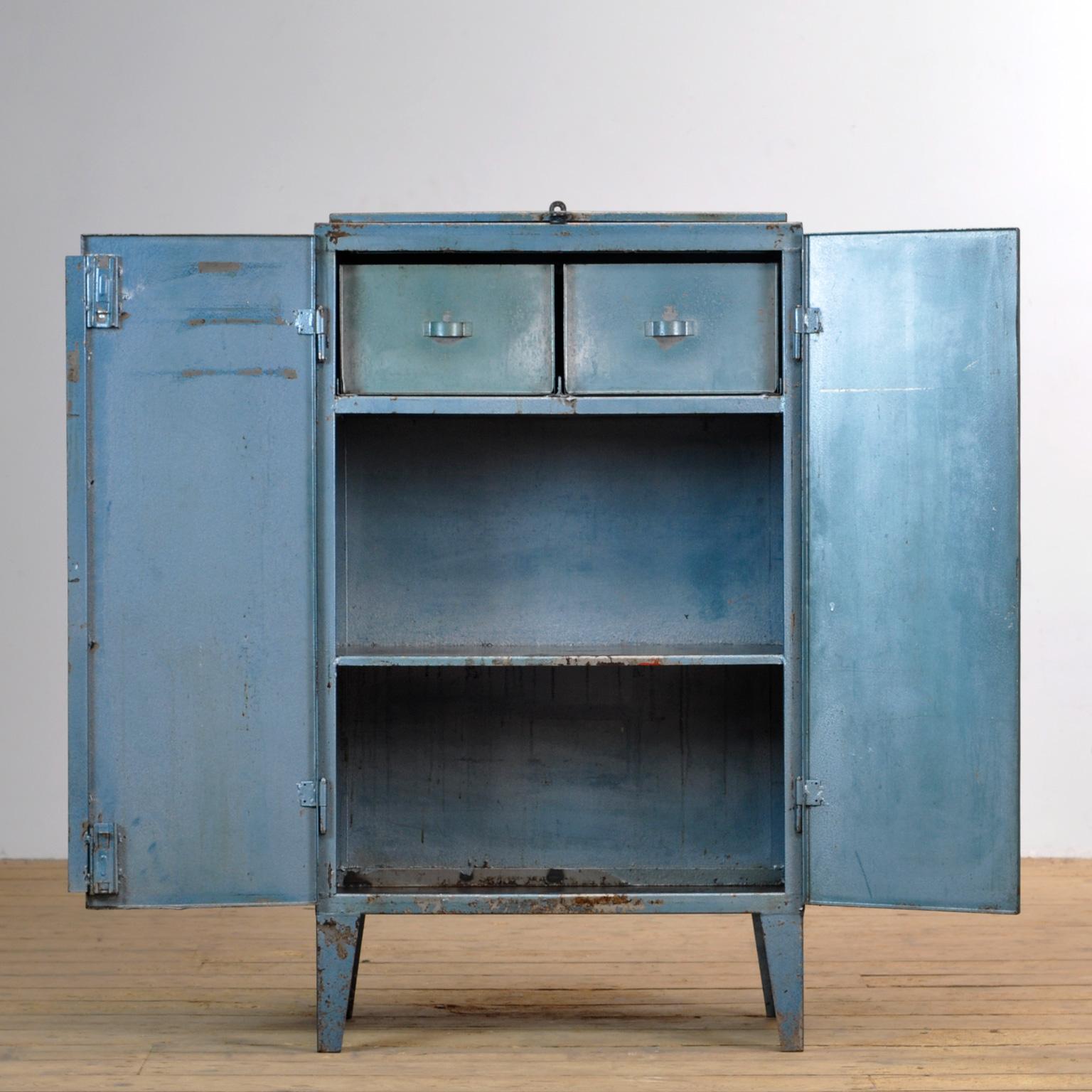 Industrial Iron Cabinet, 1970s In Good Condition In Amsterdam, Noord Holland