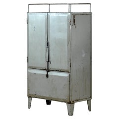 Used Industrial Iron Cabinet With 4 Drawers