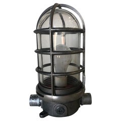 Industrielle Eisen Käfig Marine Vapor Glass Light Fixture