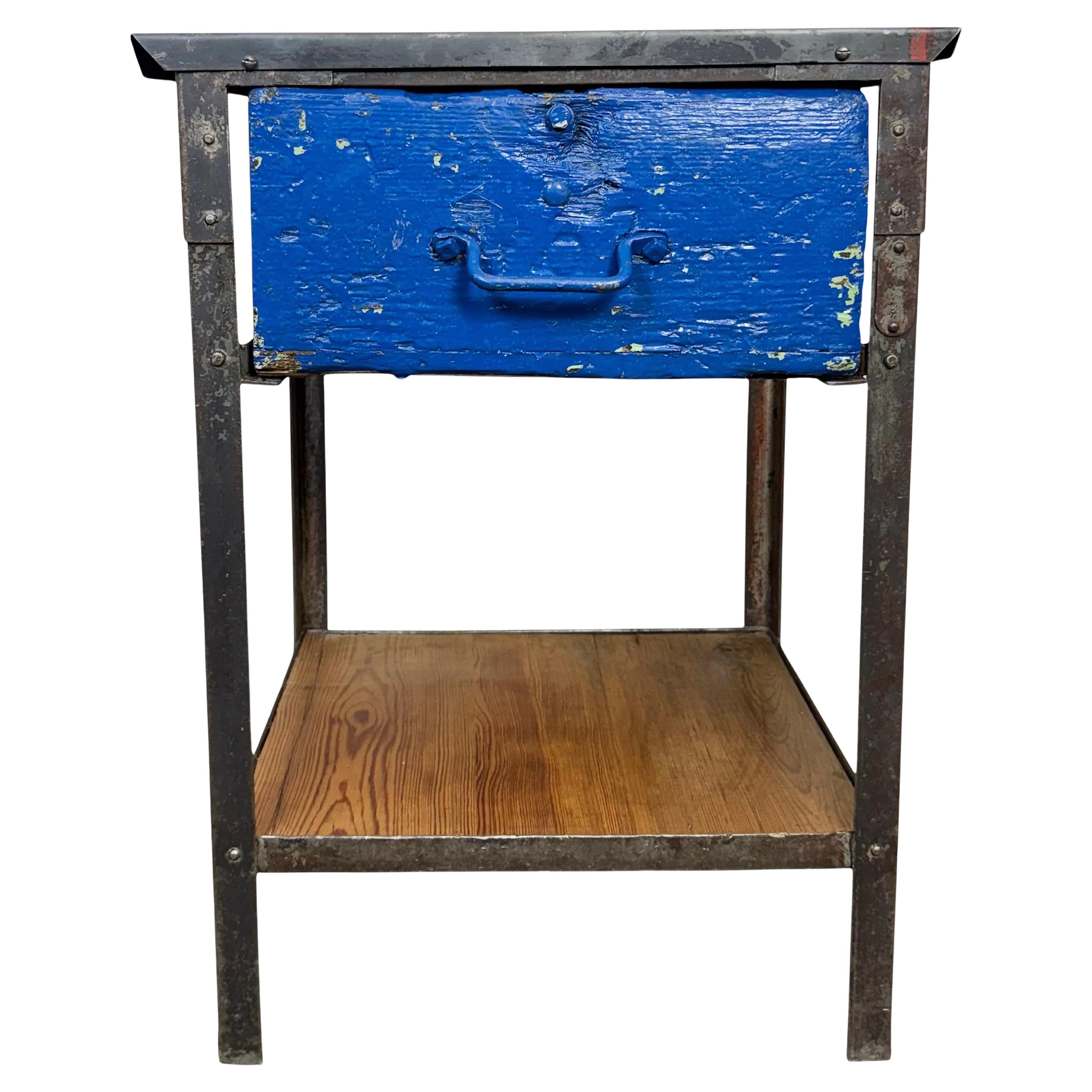 Industrial Iron Chest of Drawers, 1950s
