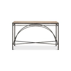 Industrial Iron Console Table