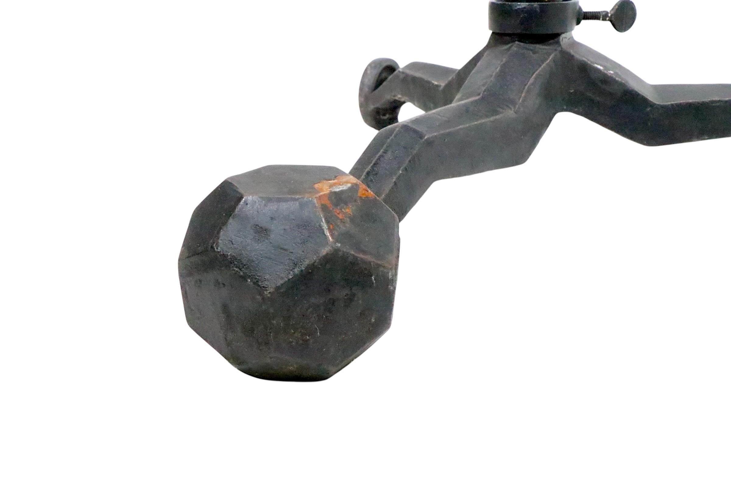 Cavalletto industriale in ferro di L'Ecole Art Co. del 1900/20 ca. in vendita 6