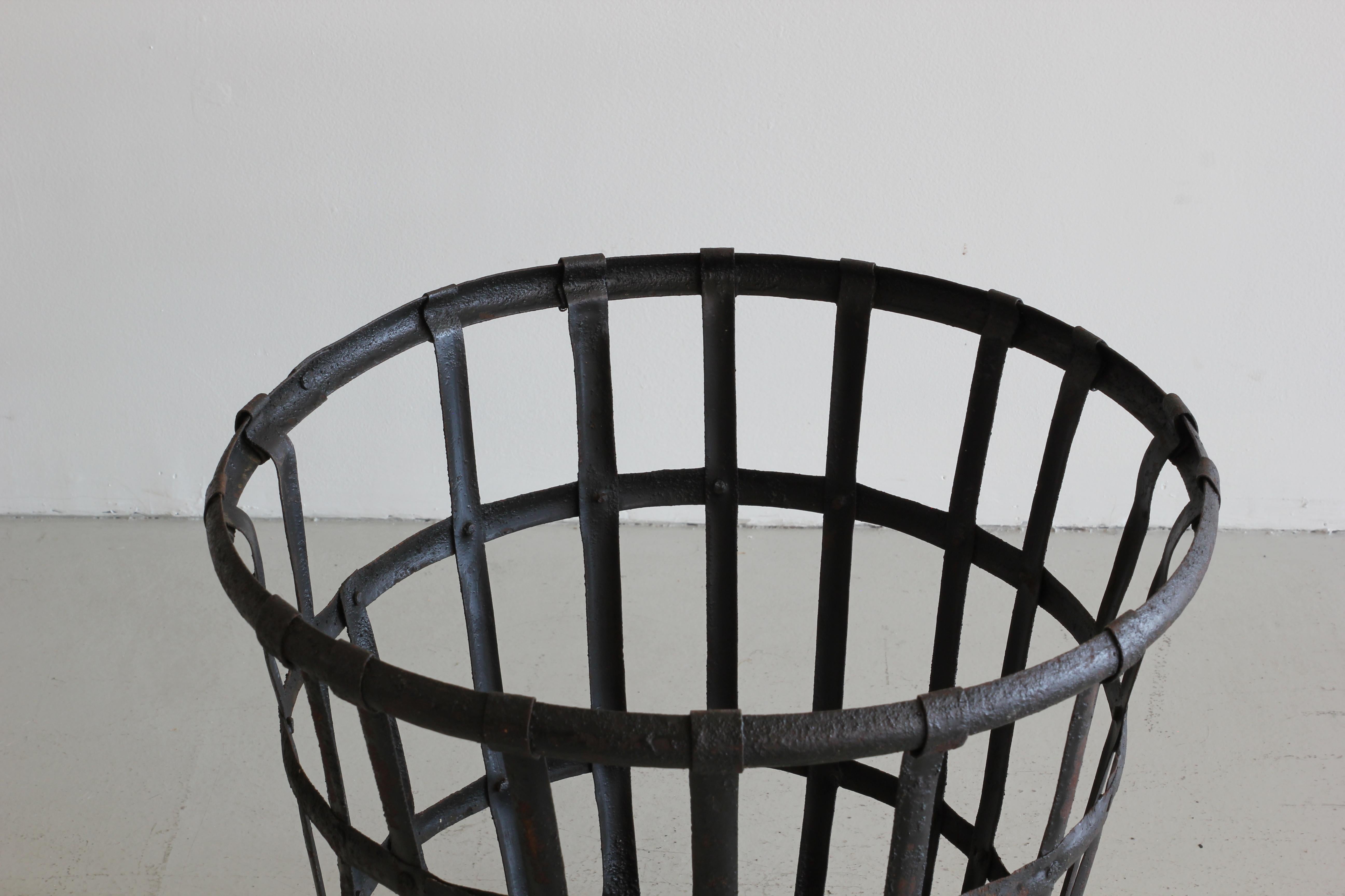 Industrial Iron French Baskets 2