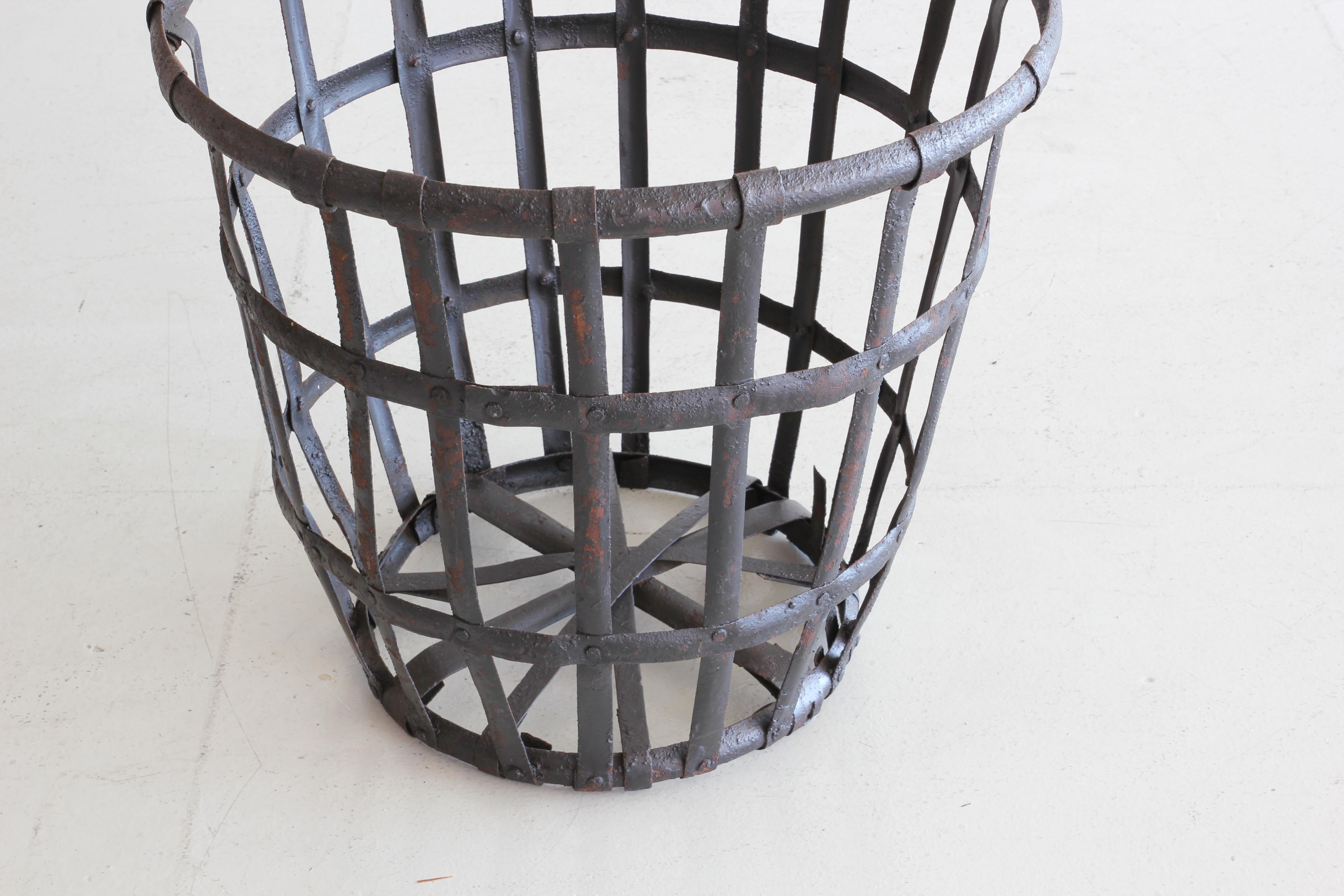 Industrial Iron French Baskets 3