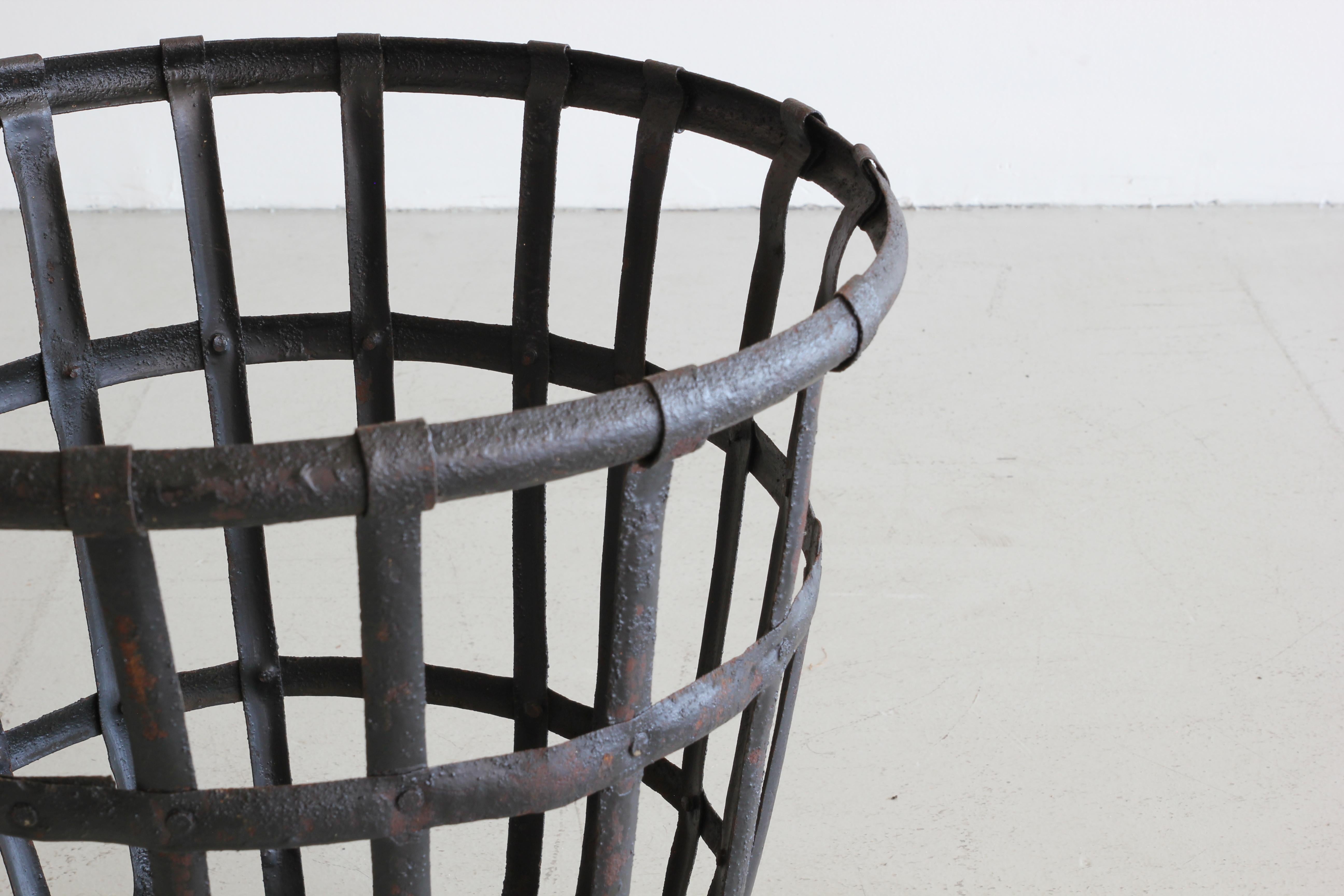 Industrial Iron French Baskets 4