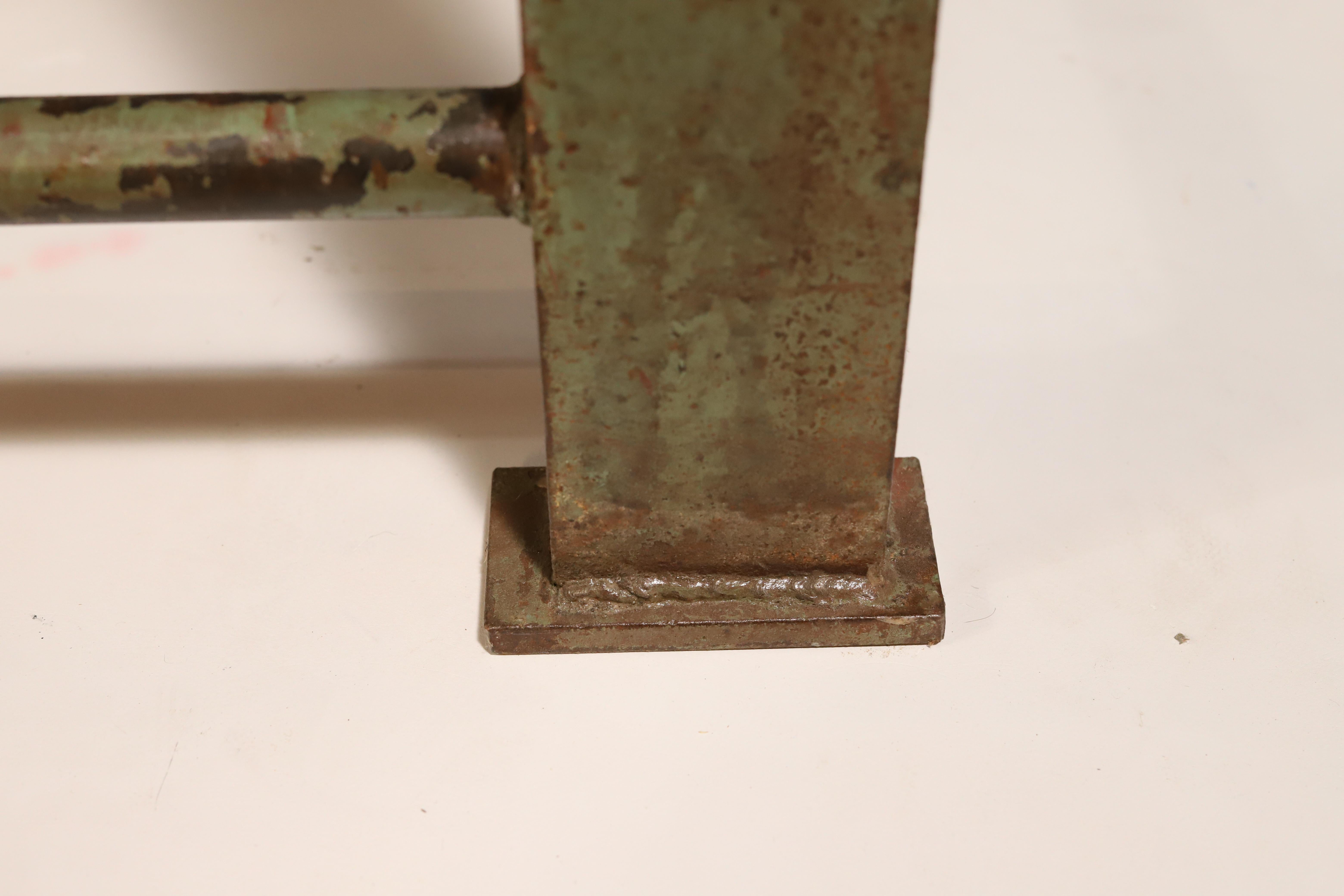 Industrial iron kitchen table from the 1950s, Czechoslovakia For Sale 3